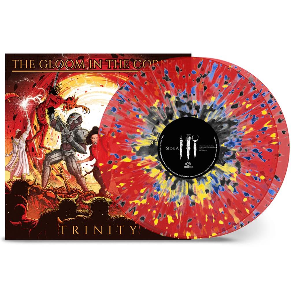 trinity (australia exclusive transparent red with heavy black/yellow/blue splatter vinyl)