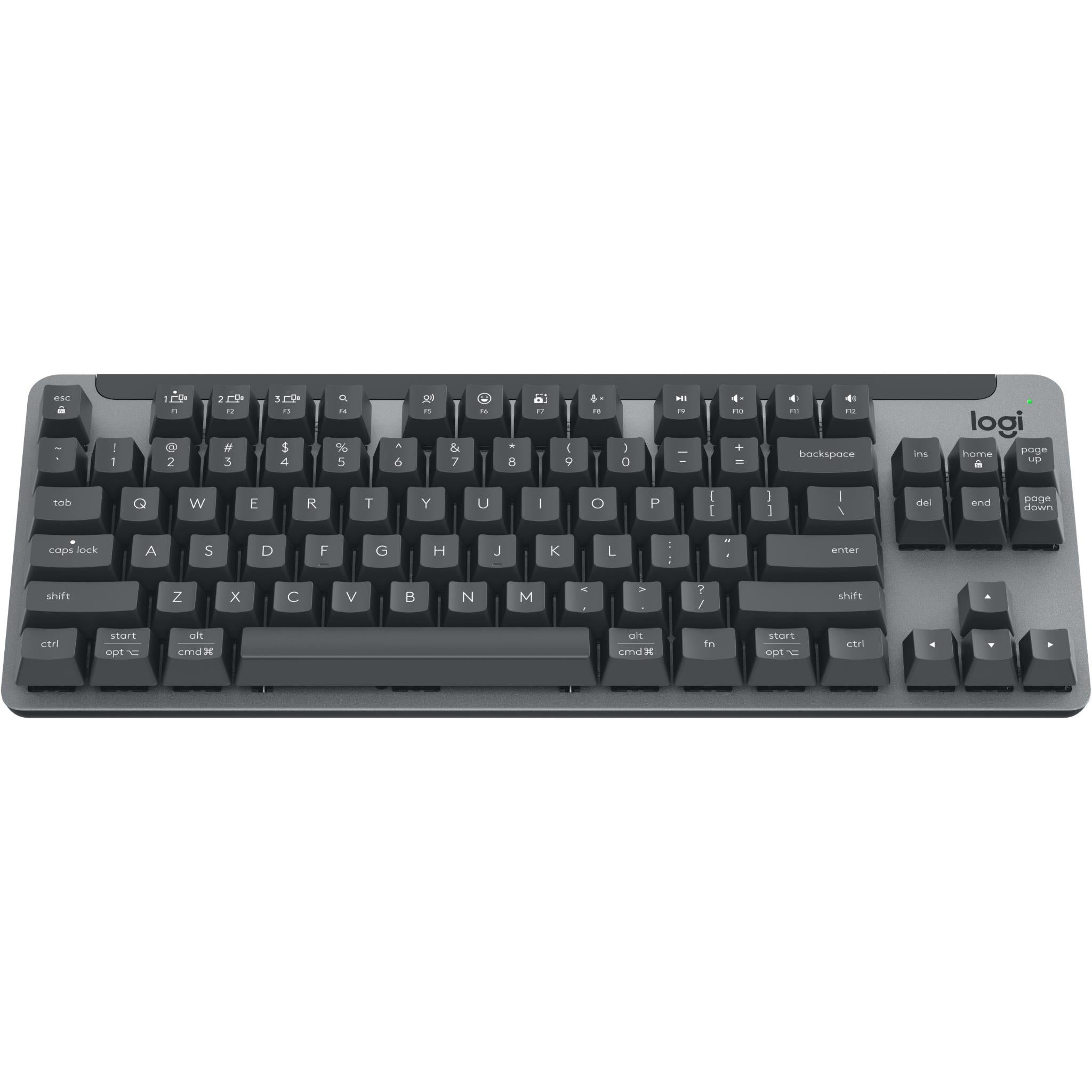 logitech k855 wireless mechanical tkl keyboard (graphite) [linear]