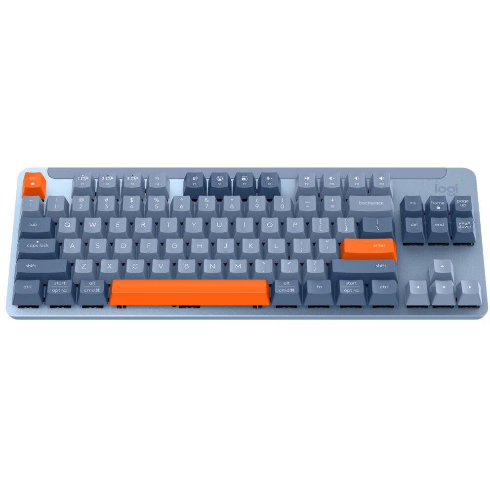 logitech k855 wireless mechanical tkl keyboard (blue/grey) [linear]