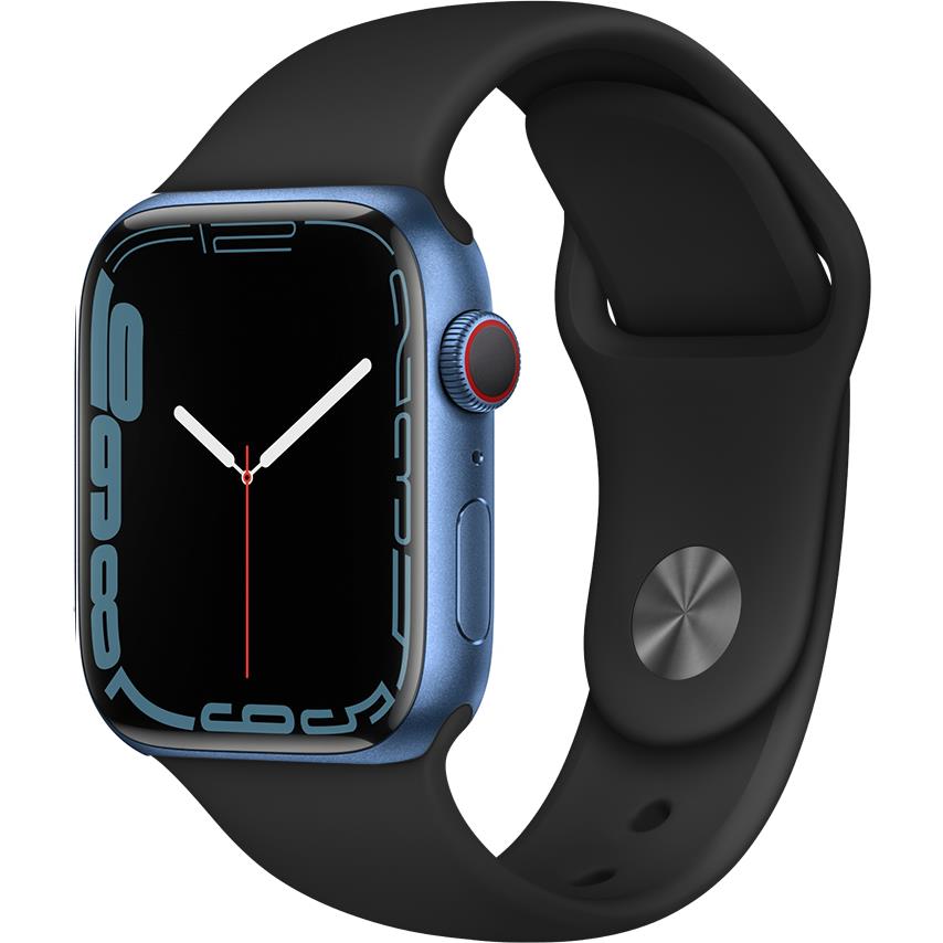 apple watch series 7 45mm blue aluminium case gps + cellular [^renewed]