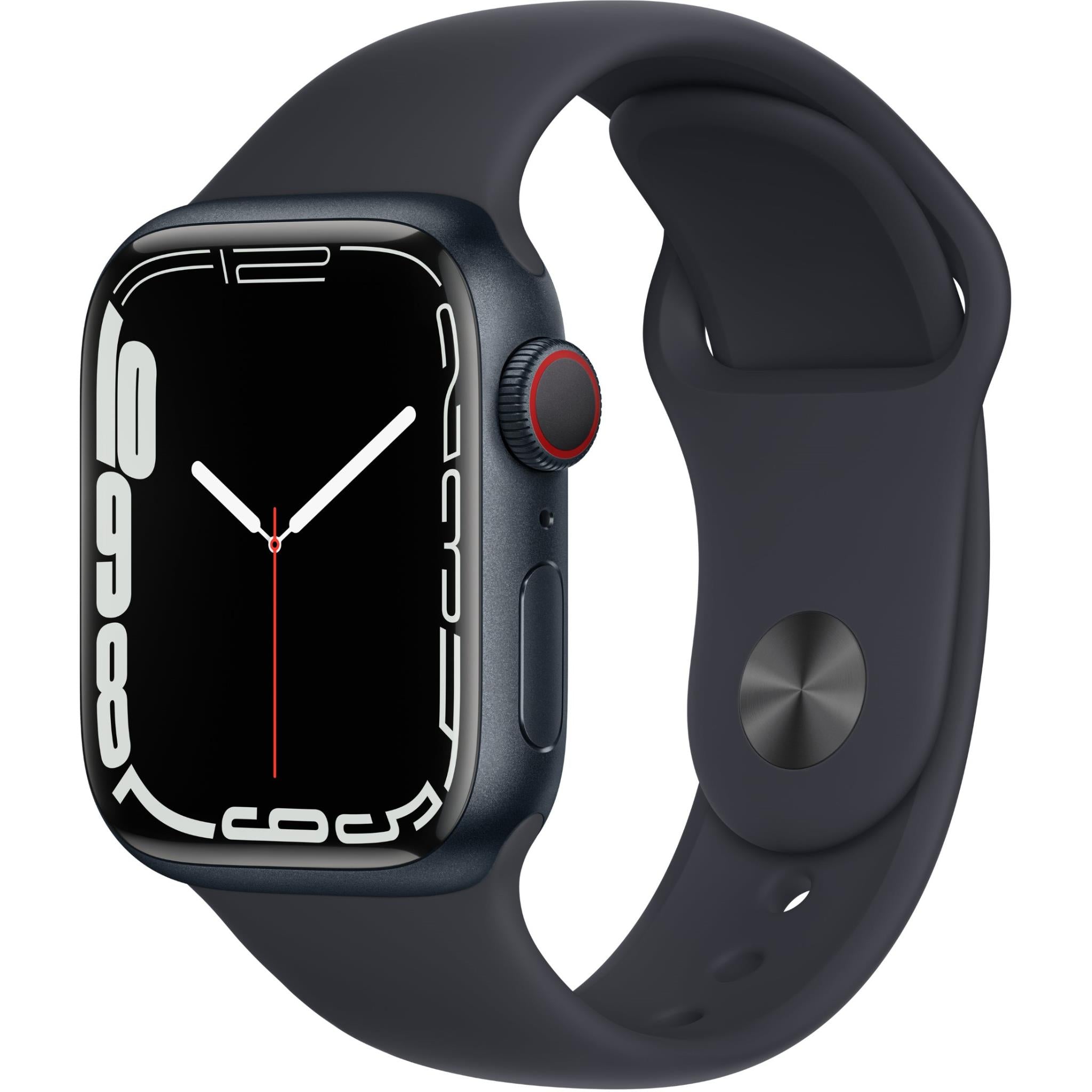 apple watch series 7 41mm midnight aluminium case gps + cellular [^renewed]