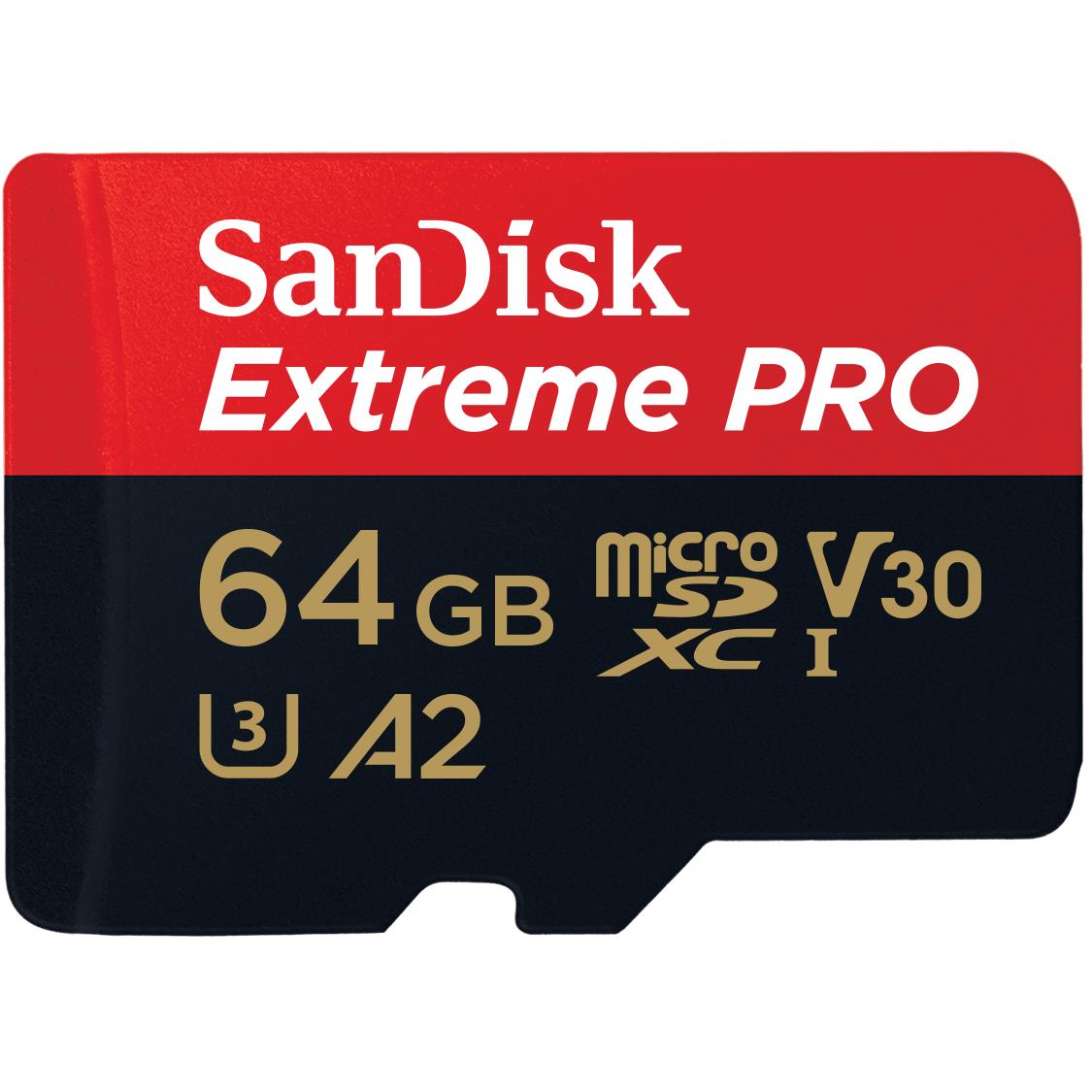 sandisk extreme pro microsdxc 64gb 200mb/s memory card [2022]