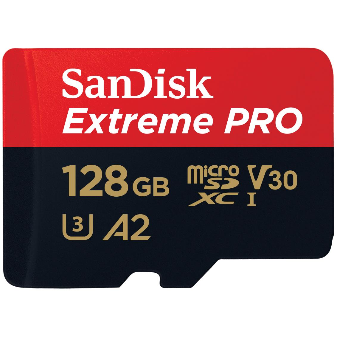 sandisk extreme pro microsdxc 128gb 200mb/s memory card [2022]