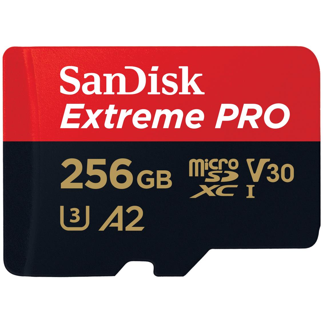 sandisk extreme pro microsdxc 256gb 200mb/s memory card [2022]