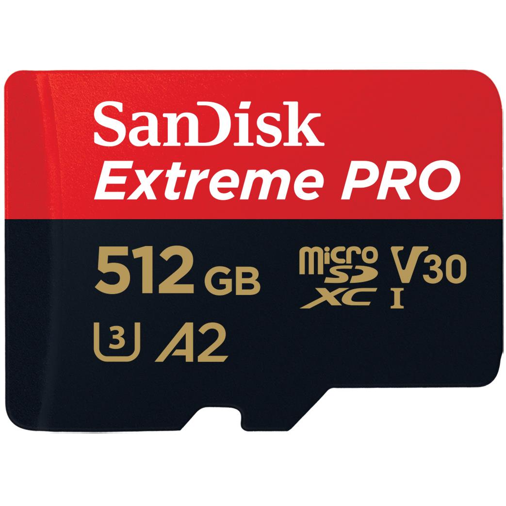 sandisk extreme pro microsdxc 512gb 200mb/s memory card [2022]