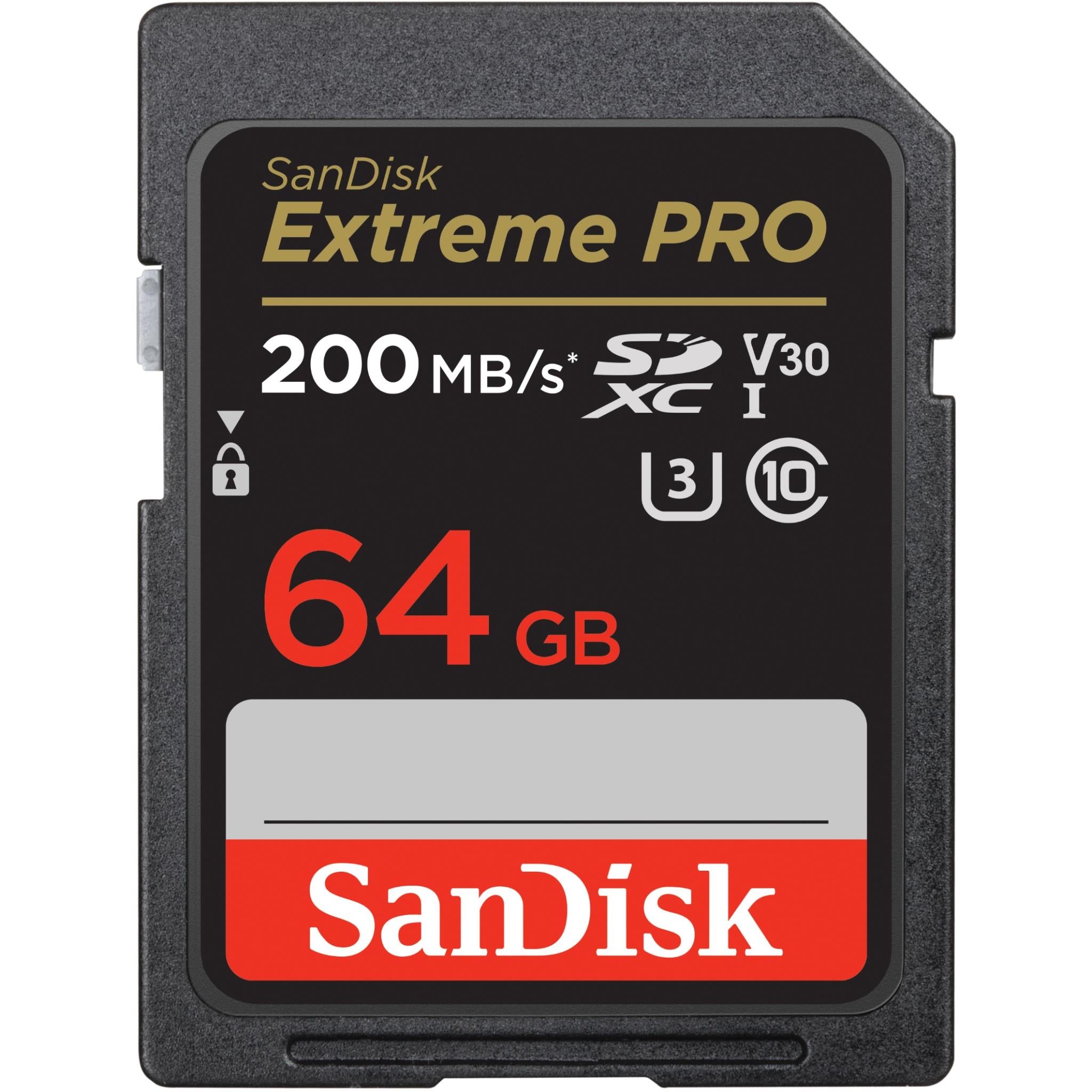 sandisk extreme pro sdxc 64gb 200mb/s memory card [2022]