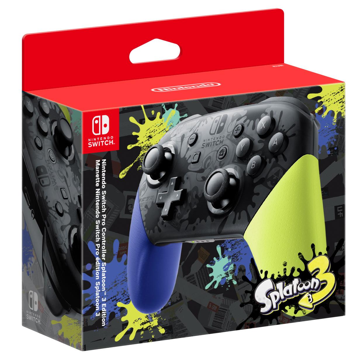 nintendo switch pro controller splatoon 3 edition