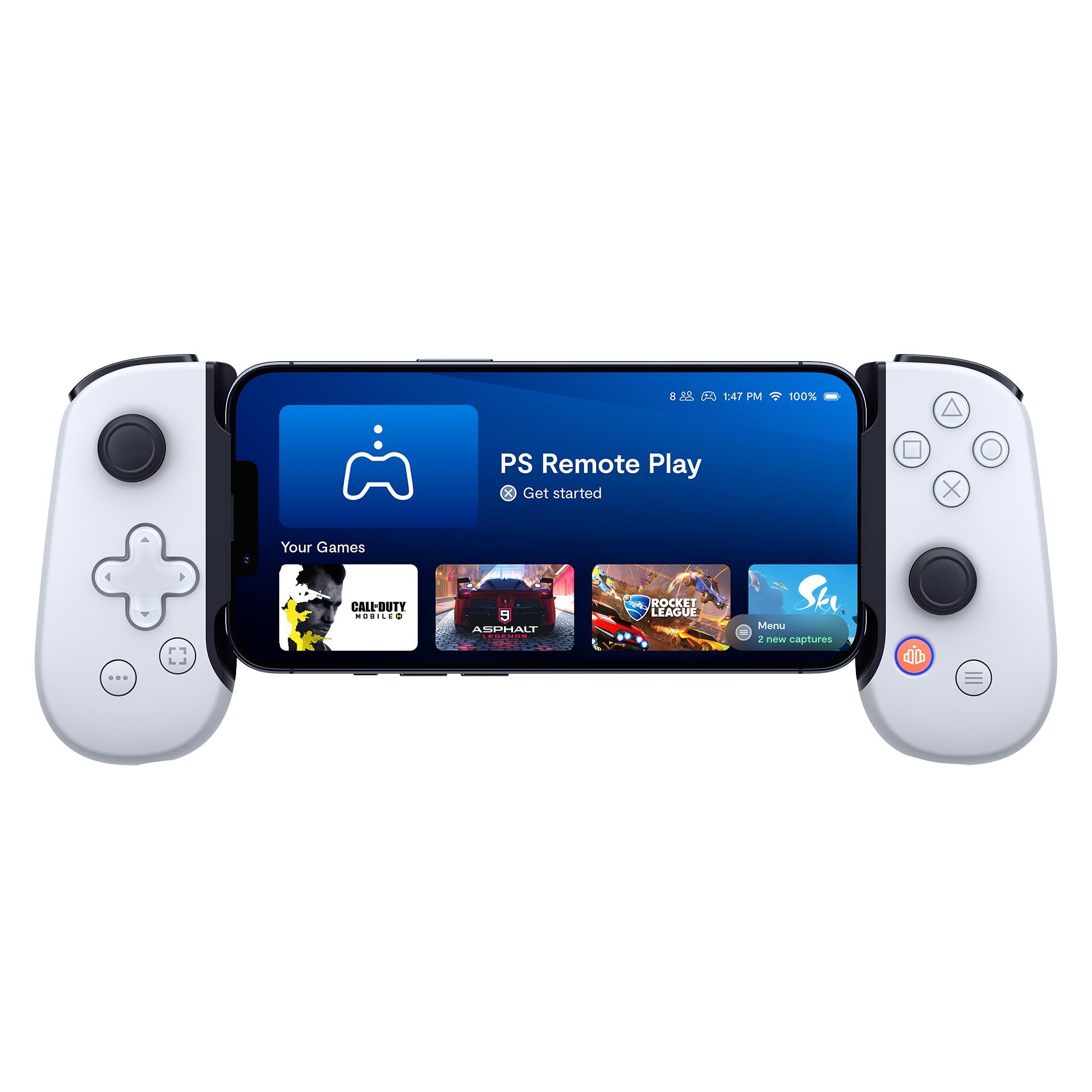 backbone one mobile gaming controller for iphone - playstation edition