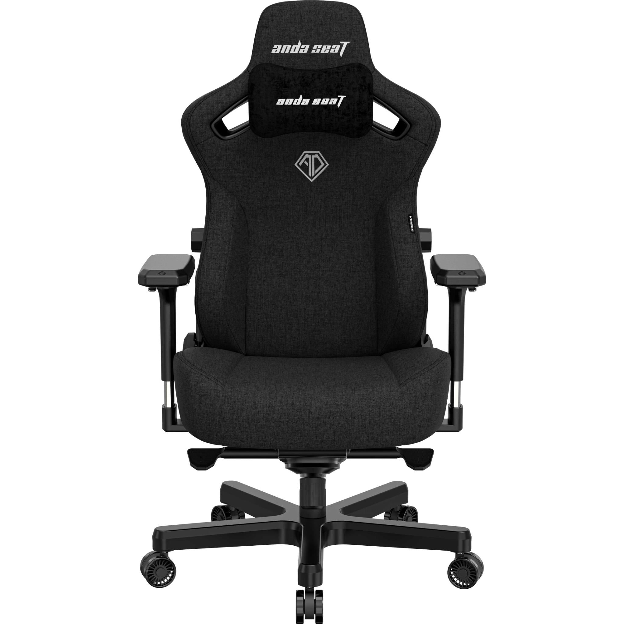 anda seat kaiser 3 series premium gaming chair black fabric (large)