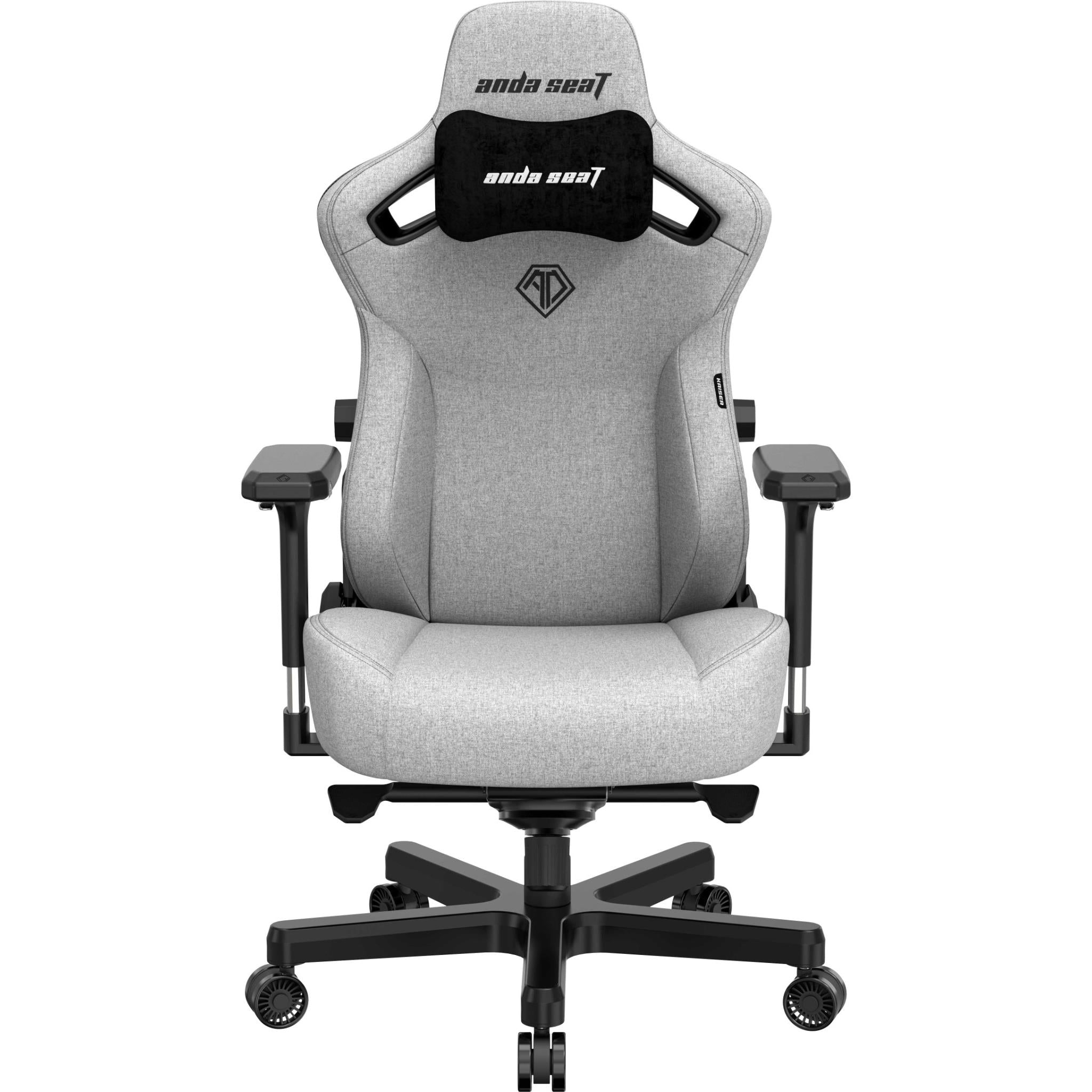 anda seat kaiser 3 series premium gaming chair grey fabric (large)