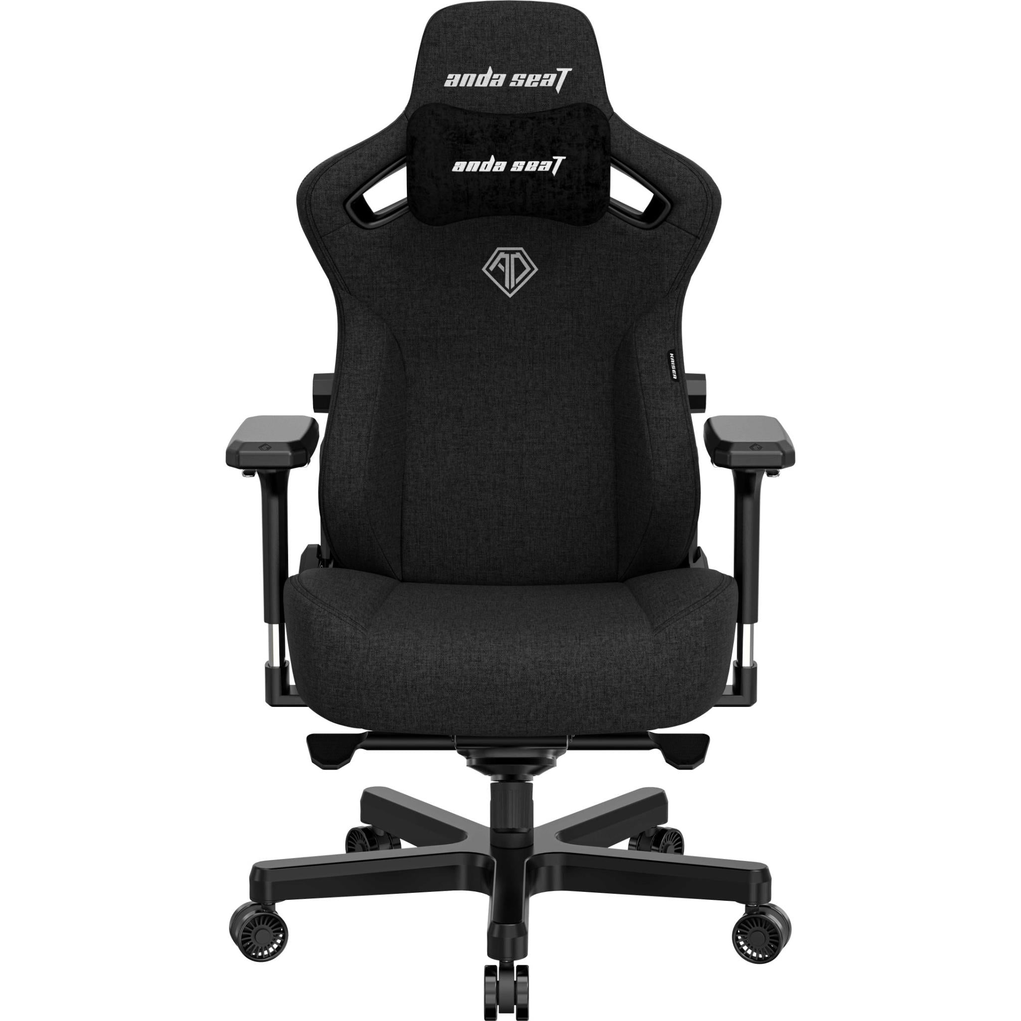 anda seat kaiser 3 series premium gaming chair black fabric (xl)