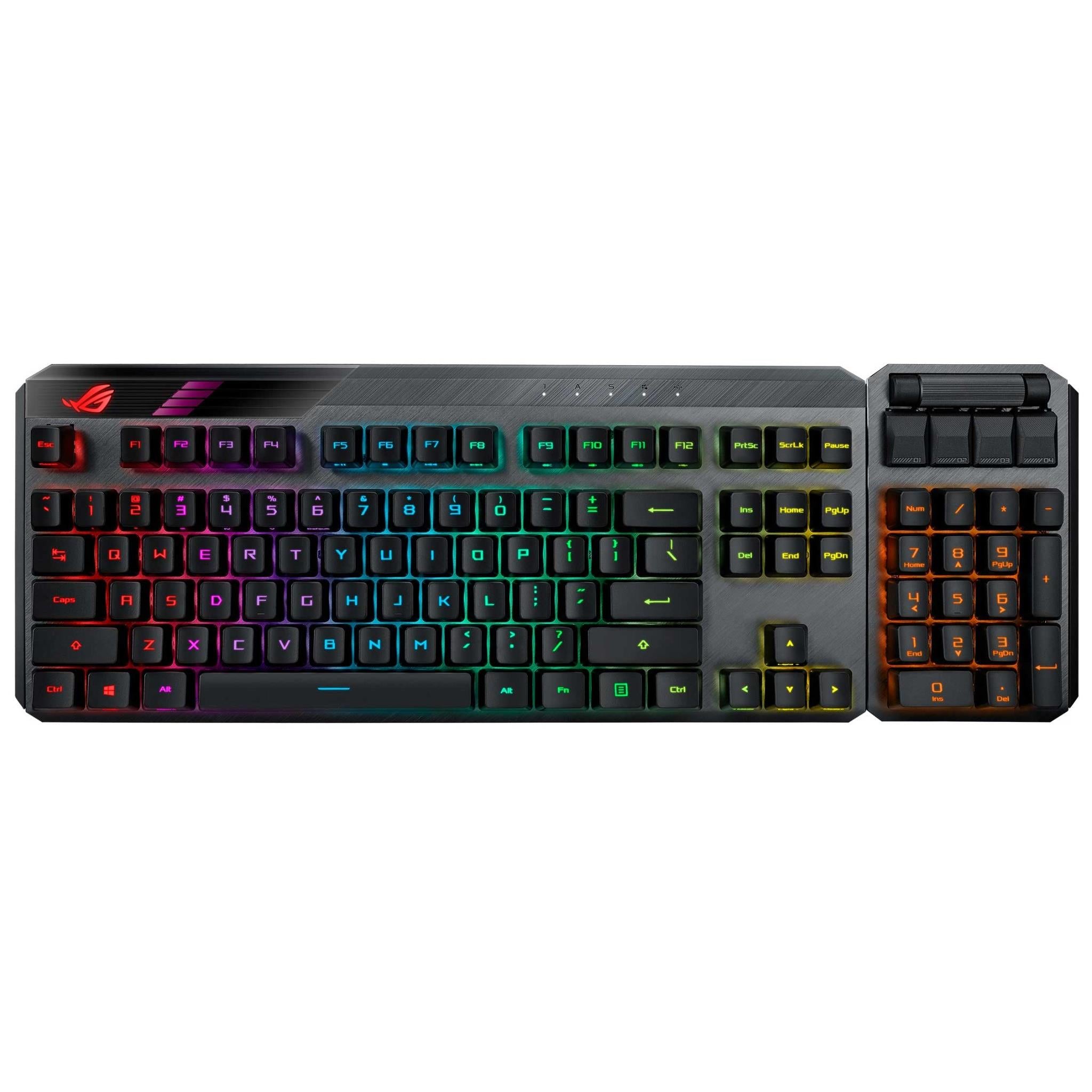 asus rog claymore ii modular optical gaming keyboard (rx red switch)