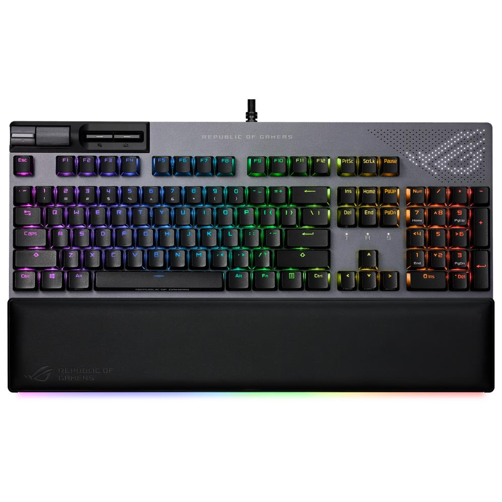 asus rog strix flare ii animate hot-swappable mechanical gaming keyboard