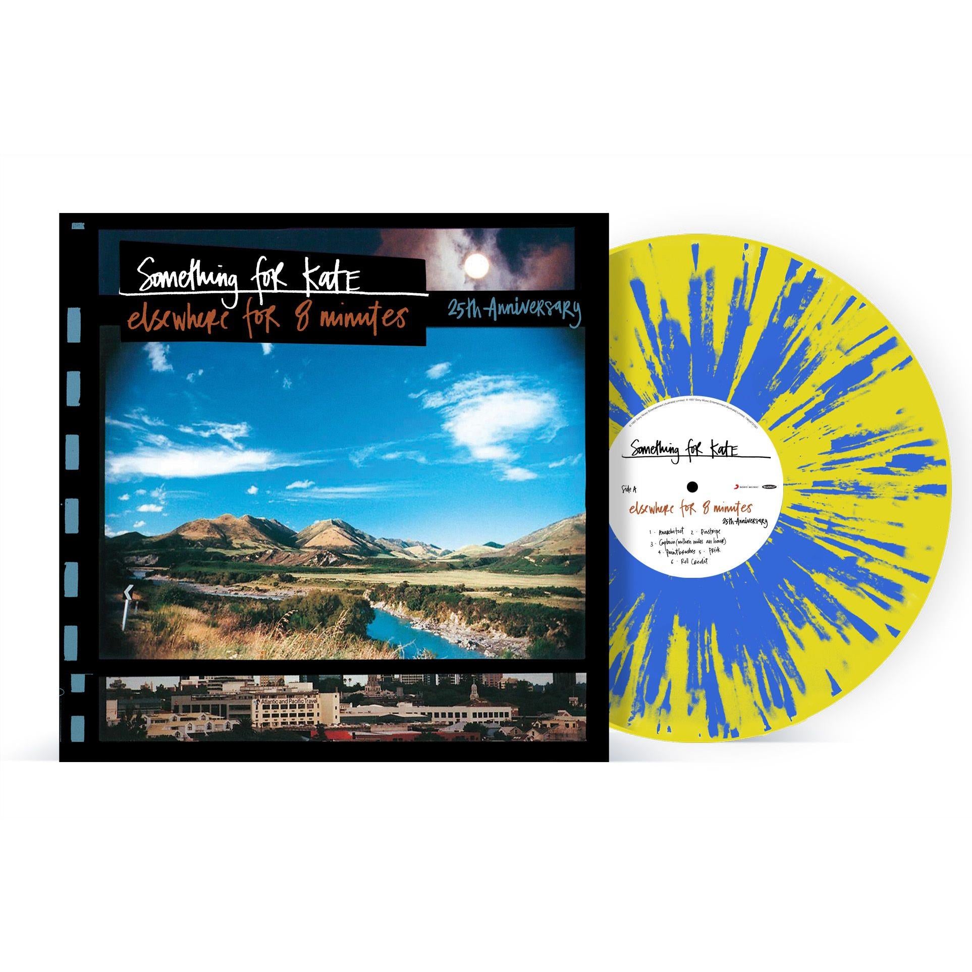 elsewhere for 8 minutes (25th anniversary opaque yellow blue splatter vinyl)