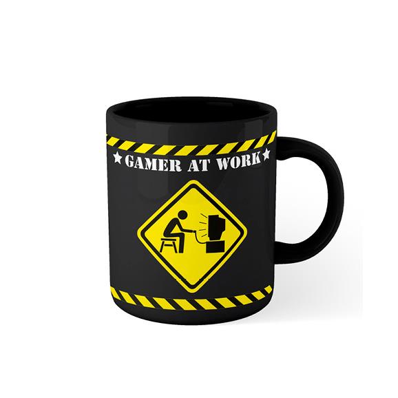 gamer at work mug