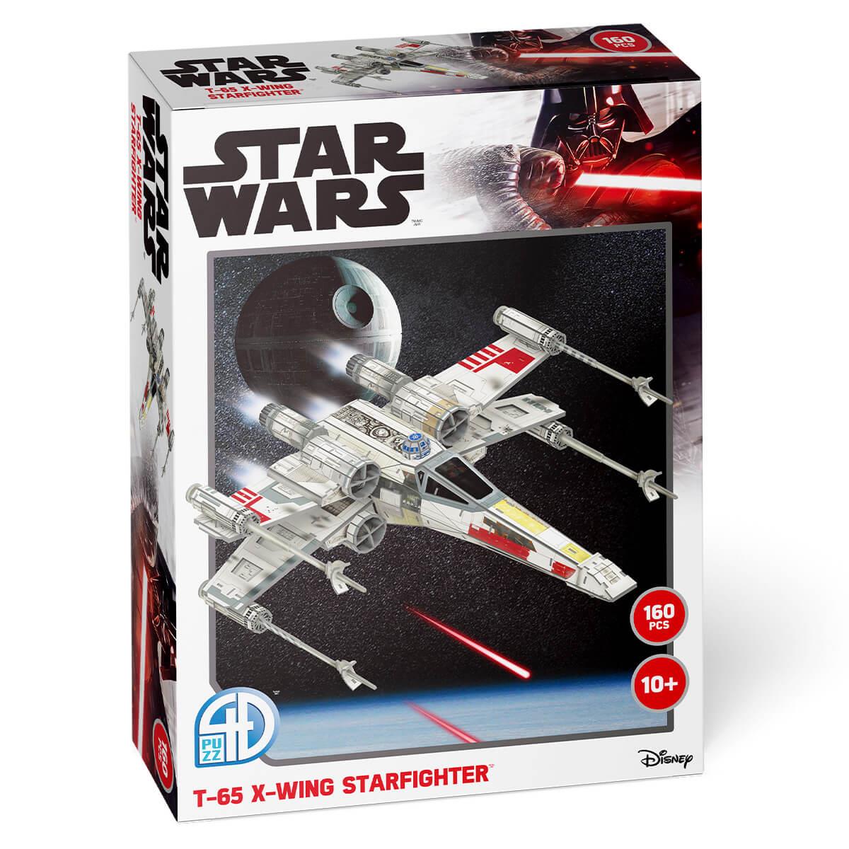 star wars - x wing star fighter t-65 160pc 3d paper model kit