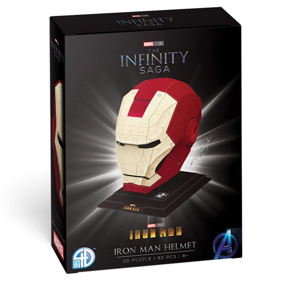 marvel - iron man helmet 92pc 3d paper model kit