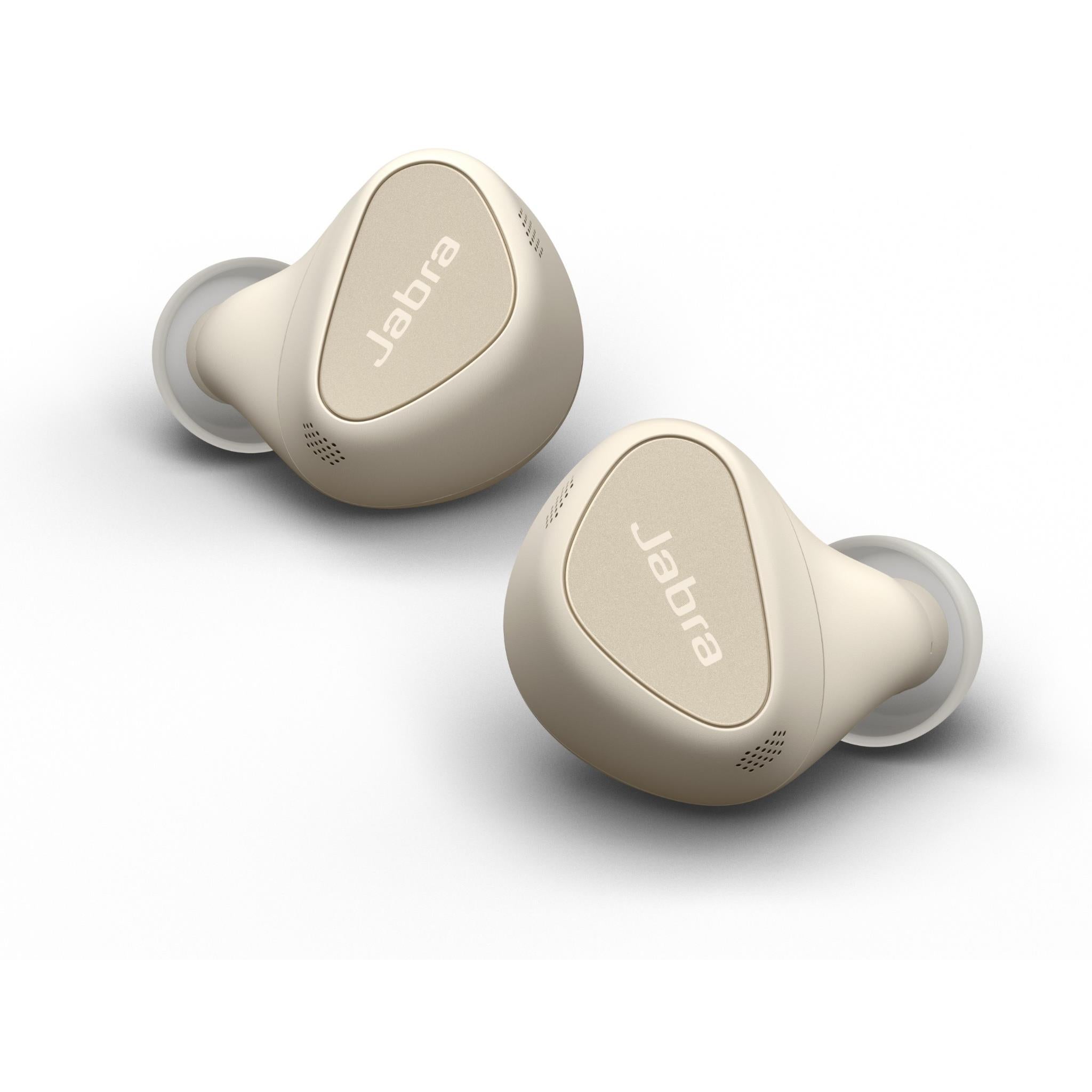 jabra elite 5 anc true wireless in-ear headphones (gold beige)