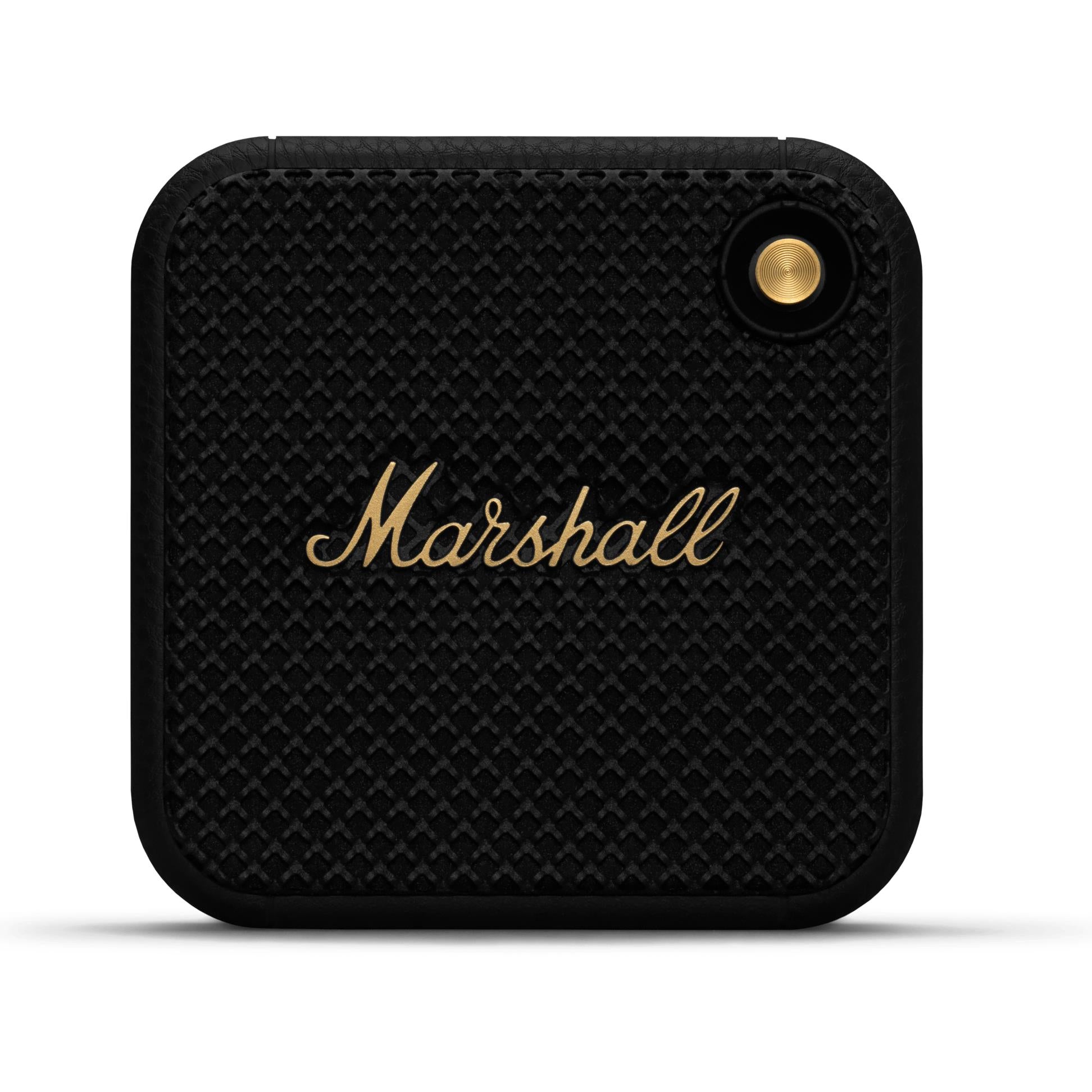 marshall willen portable bluetooth speaker (black/brass)