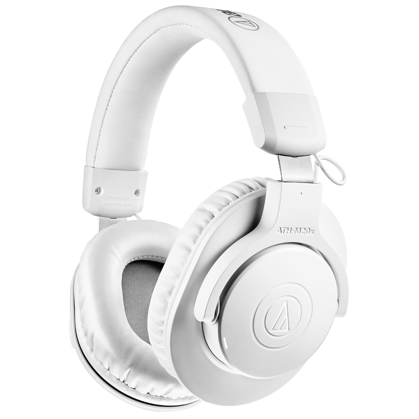 audio-technica ath-m20xbt wireless over-ear headphones (white)