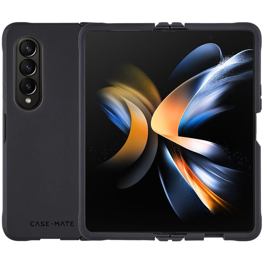 case-mate tough plus case for samsung galaxy z fold4 (black)