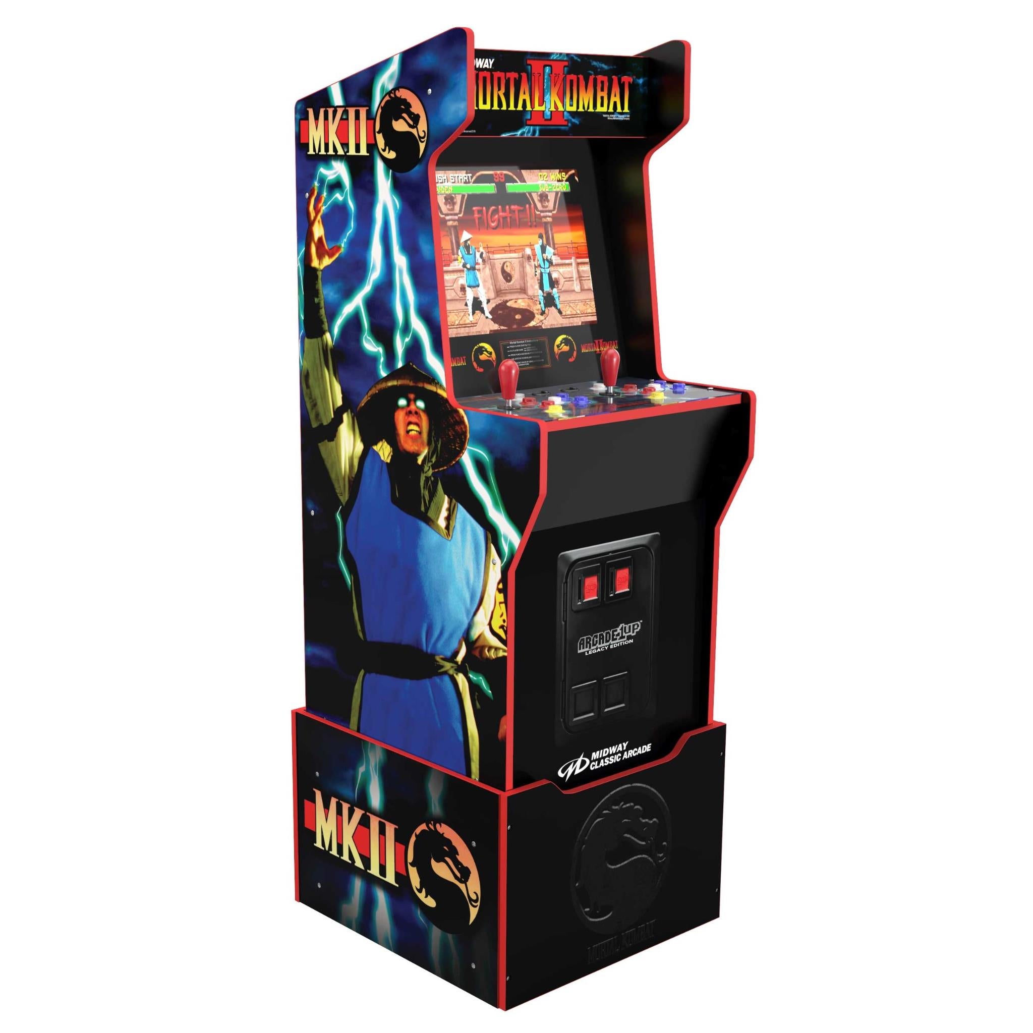 arcade1up midway legacy edition with lightup marquee arcade cabinet