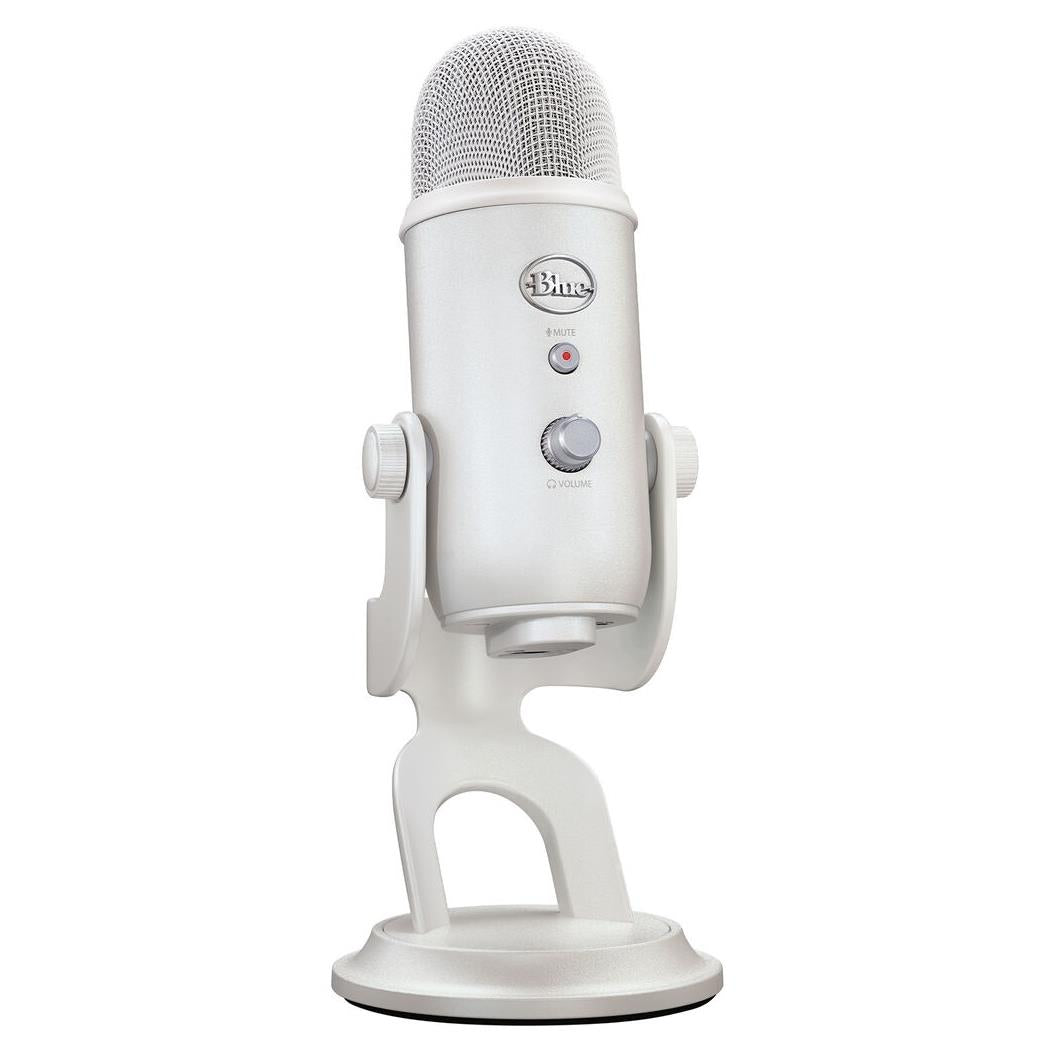 blue yeti usb streaming microphone (off white)