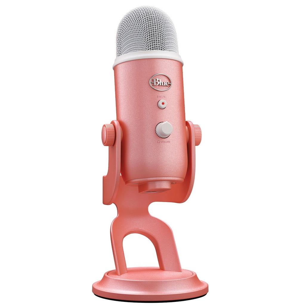 blue yeti usb streaming microphone (sweet pink)