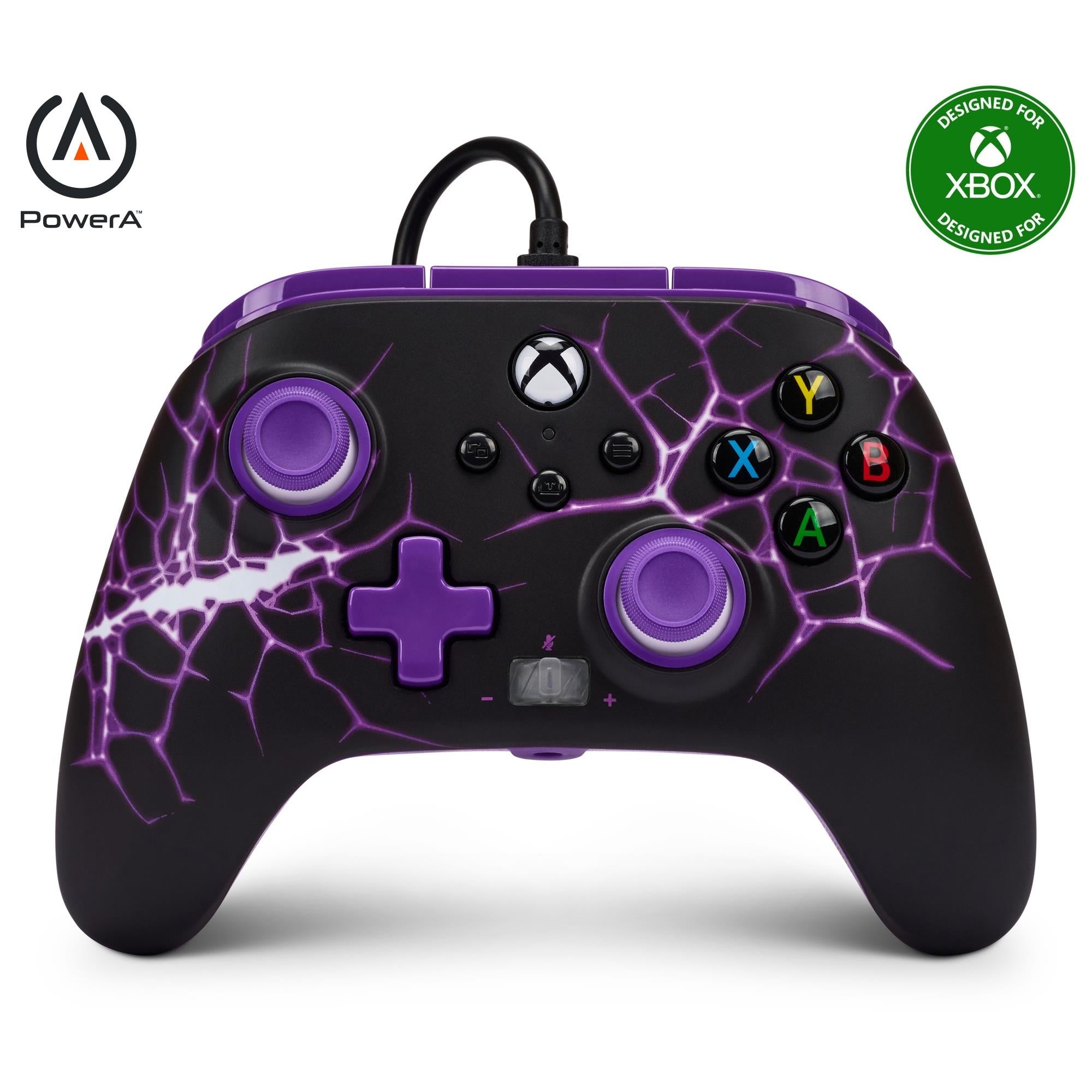 power a enwired controller for xbox series x/s (purple magma)