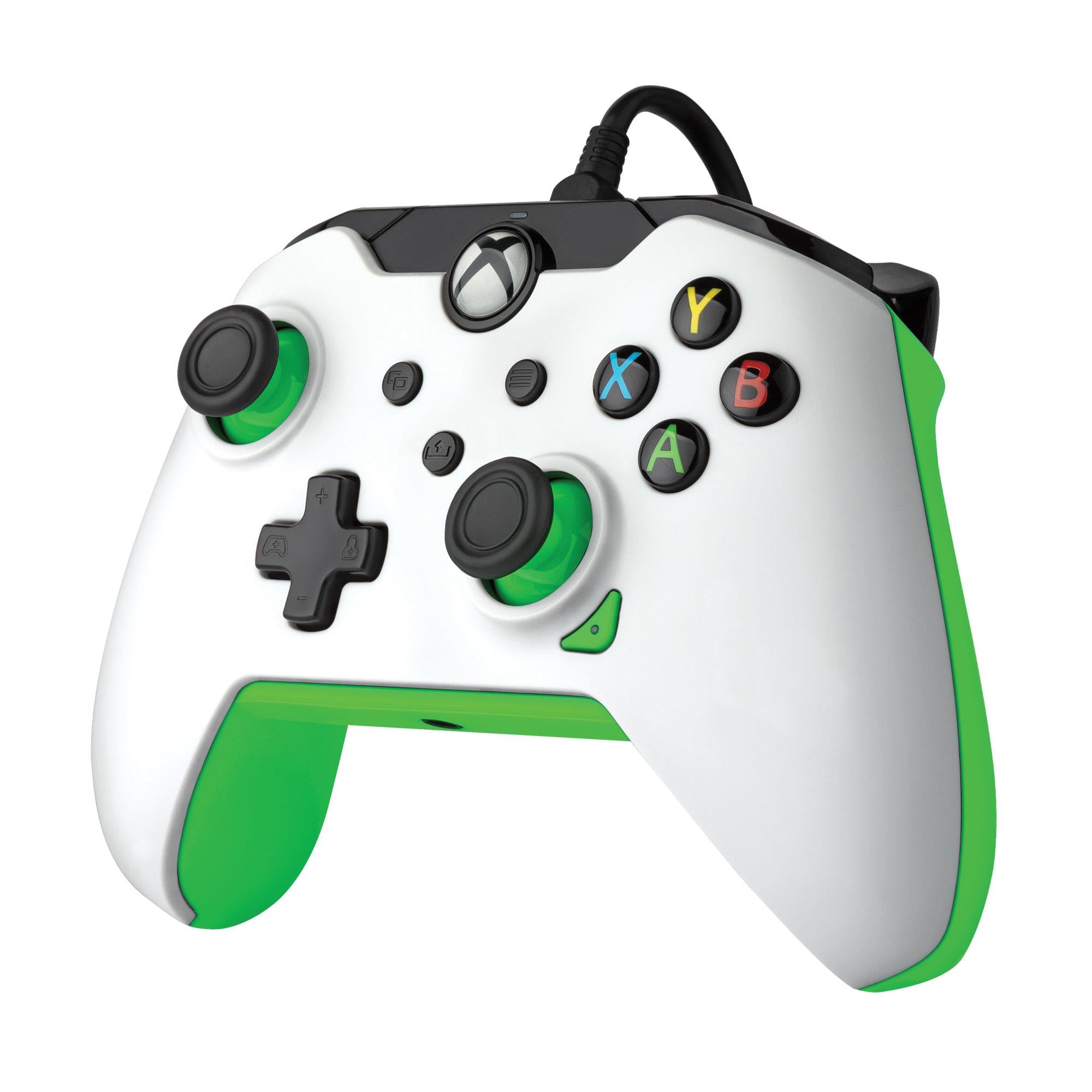 wired controller for xbox series x|s (white green)