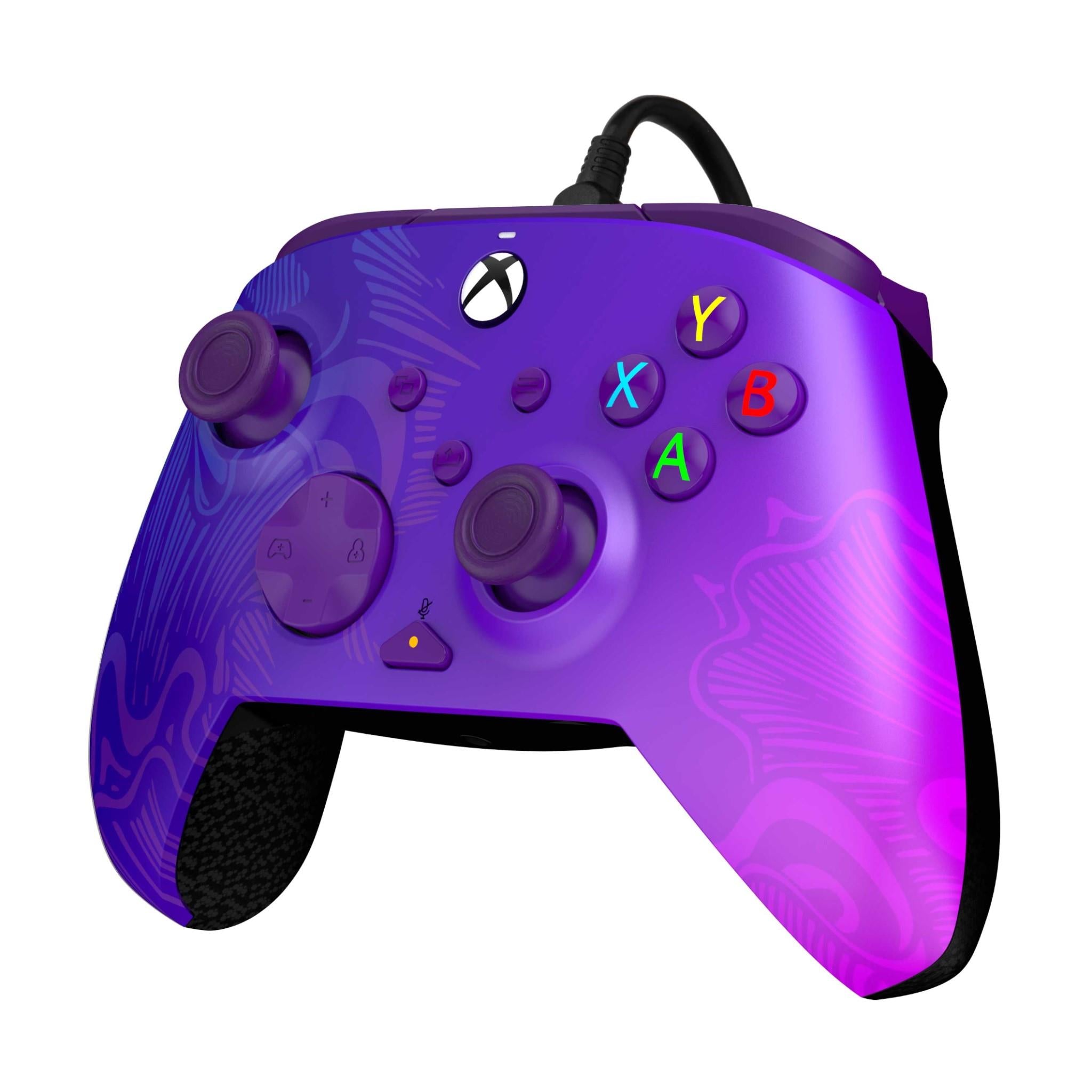 rematch wired controller for xbox series x|s (purple fade)