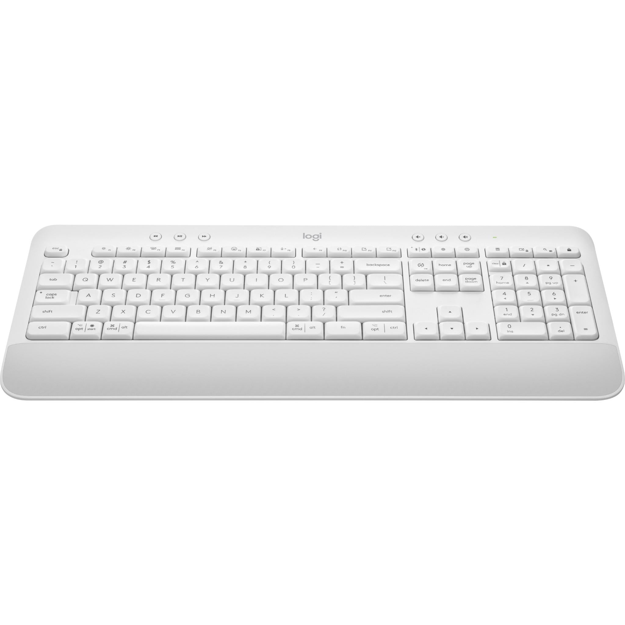 logitech k650 signature wireless keyboard (white)