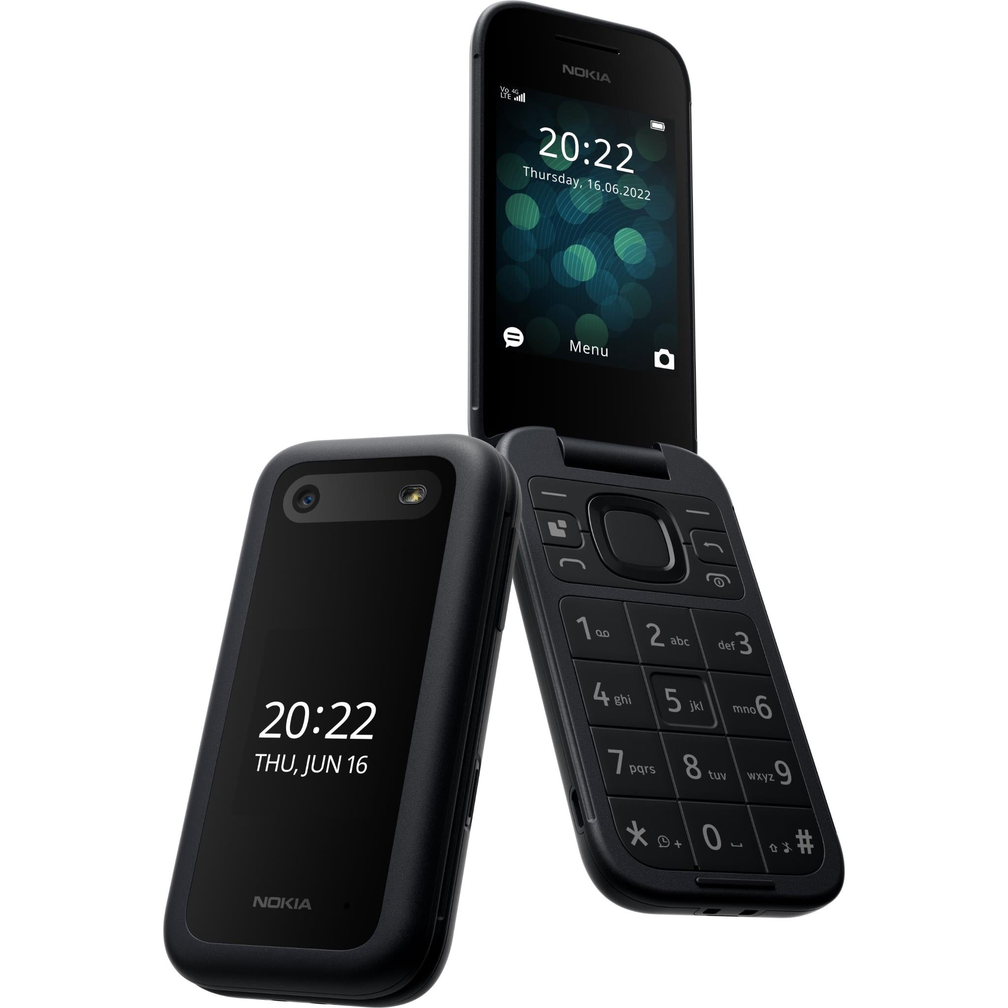 nokia 2660 flip 4g 128mb (black)