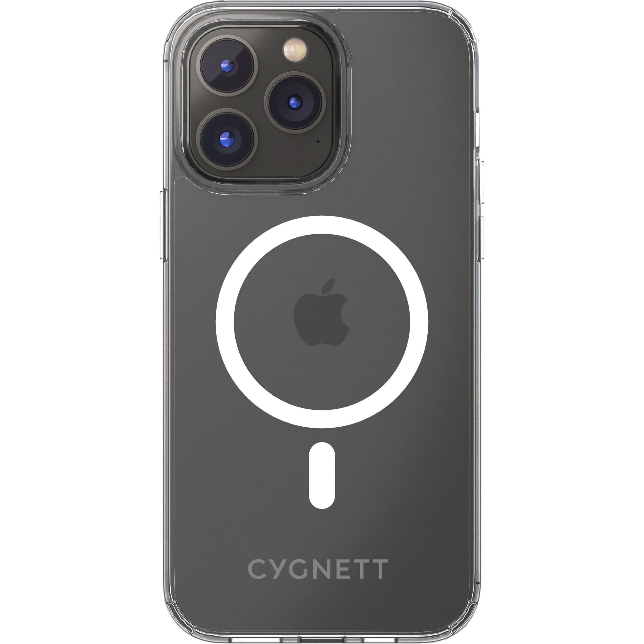 cygnett aeromag protective case for iphone 14 pro max (clear)