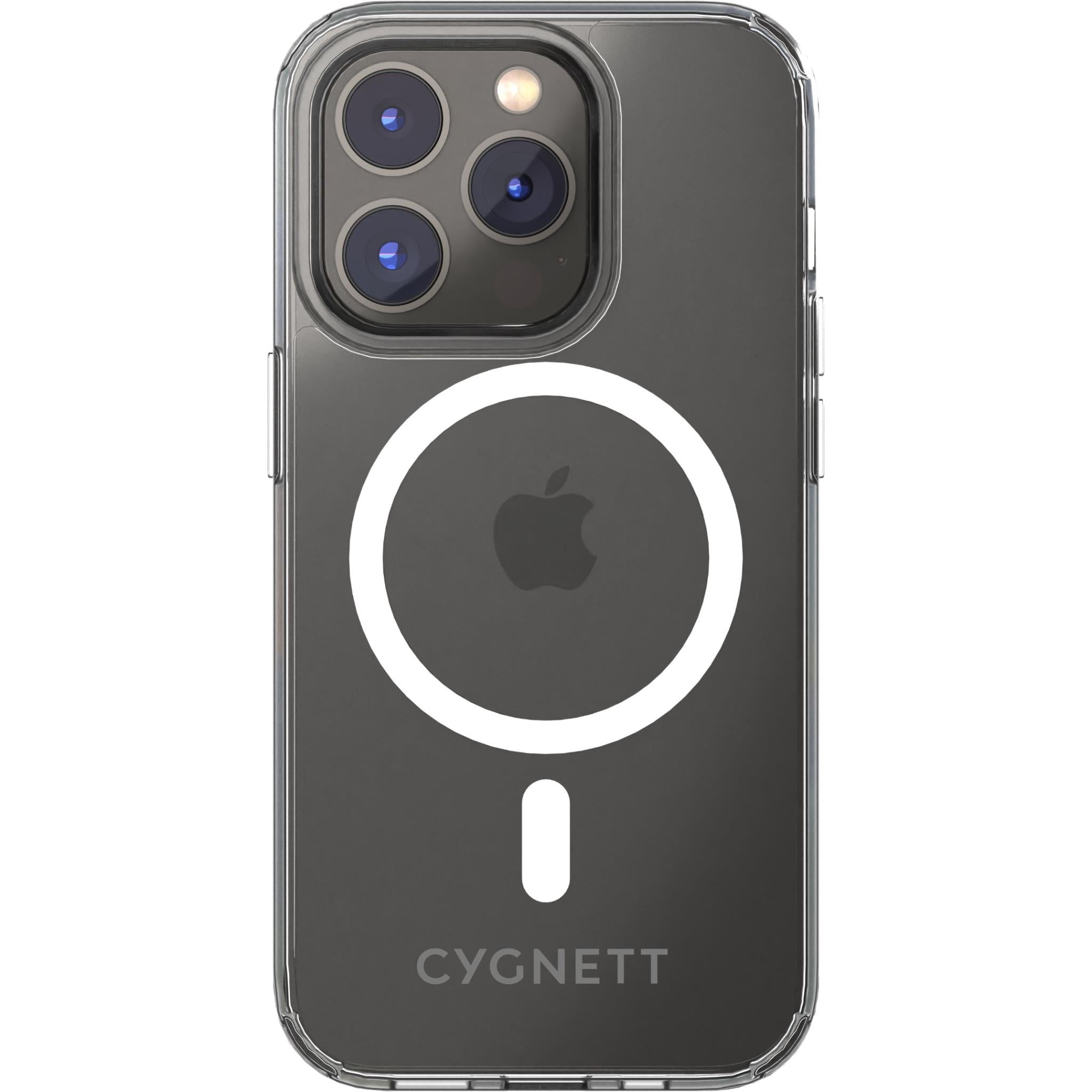 cygnett aeromag protective case for iphone 14 pro (clear)
