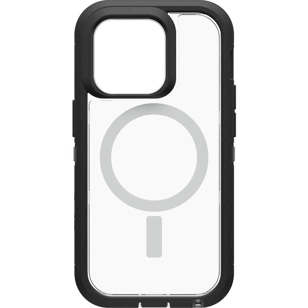 otterbox defender xt case with magsafe for iphone 14 pro (black crystal)