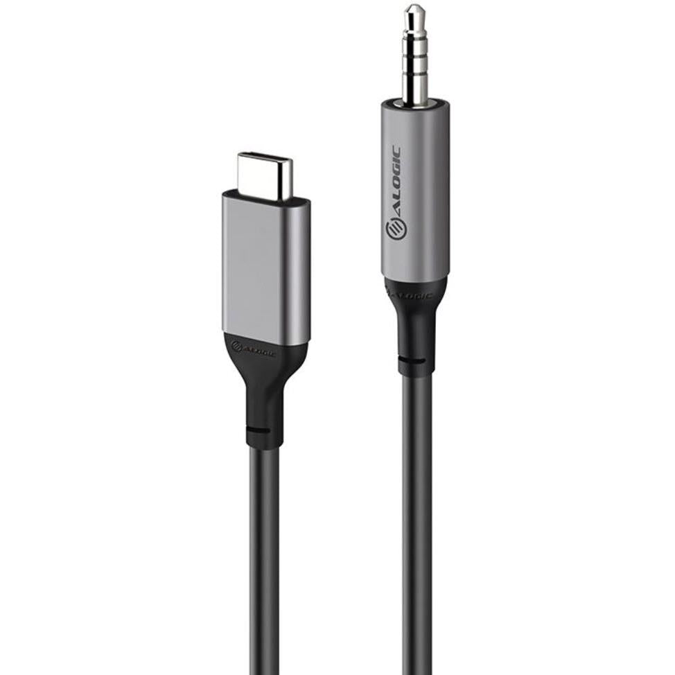 alogic ultra 1.5m usb-c (male) to 3.5mm audio (male) cable