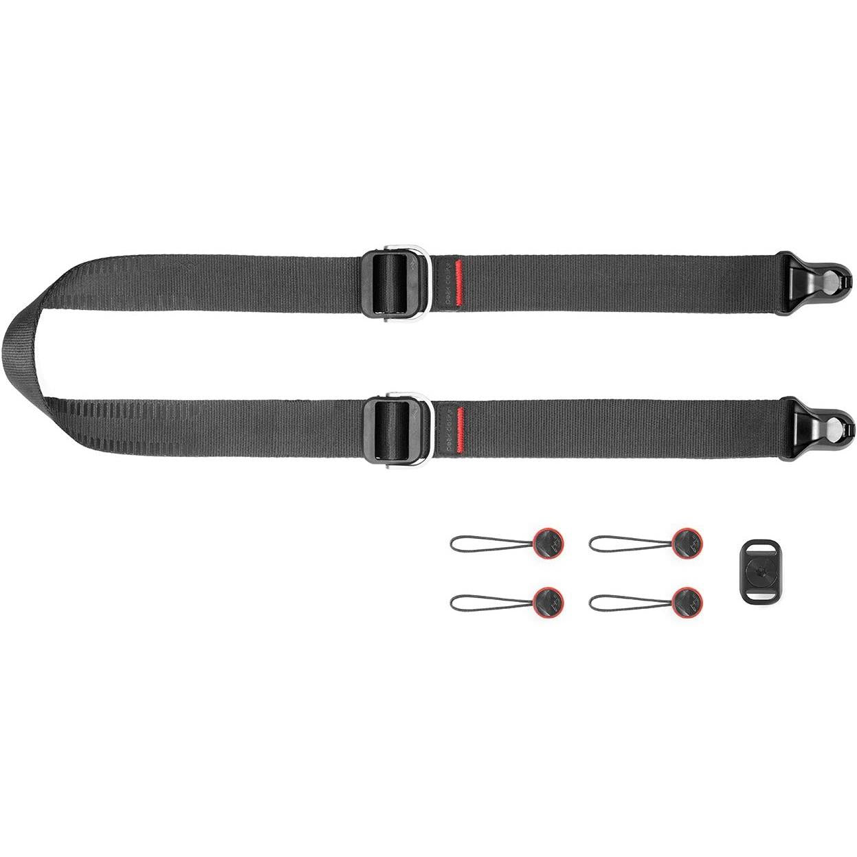 peak design sll-bk-3 slidelite camera strap (black)