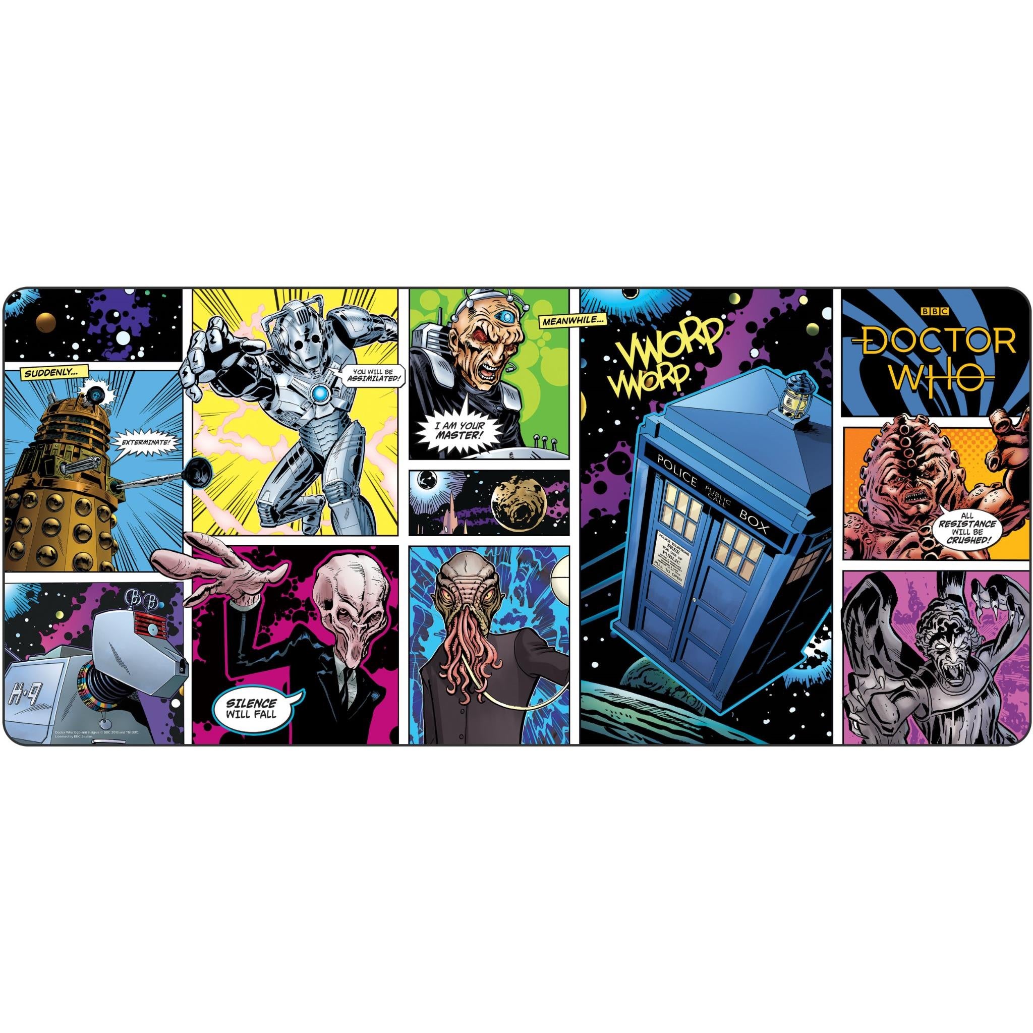 doctor who - villains xxl gaming mat