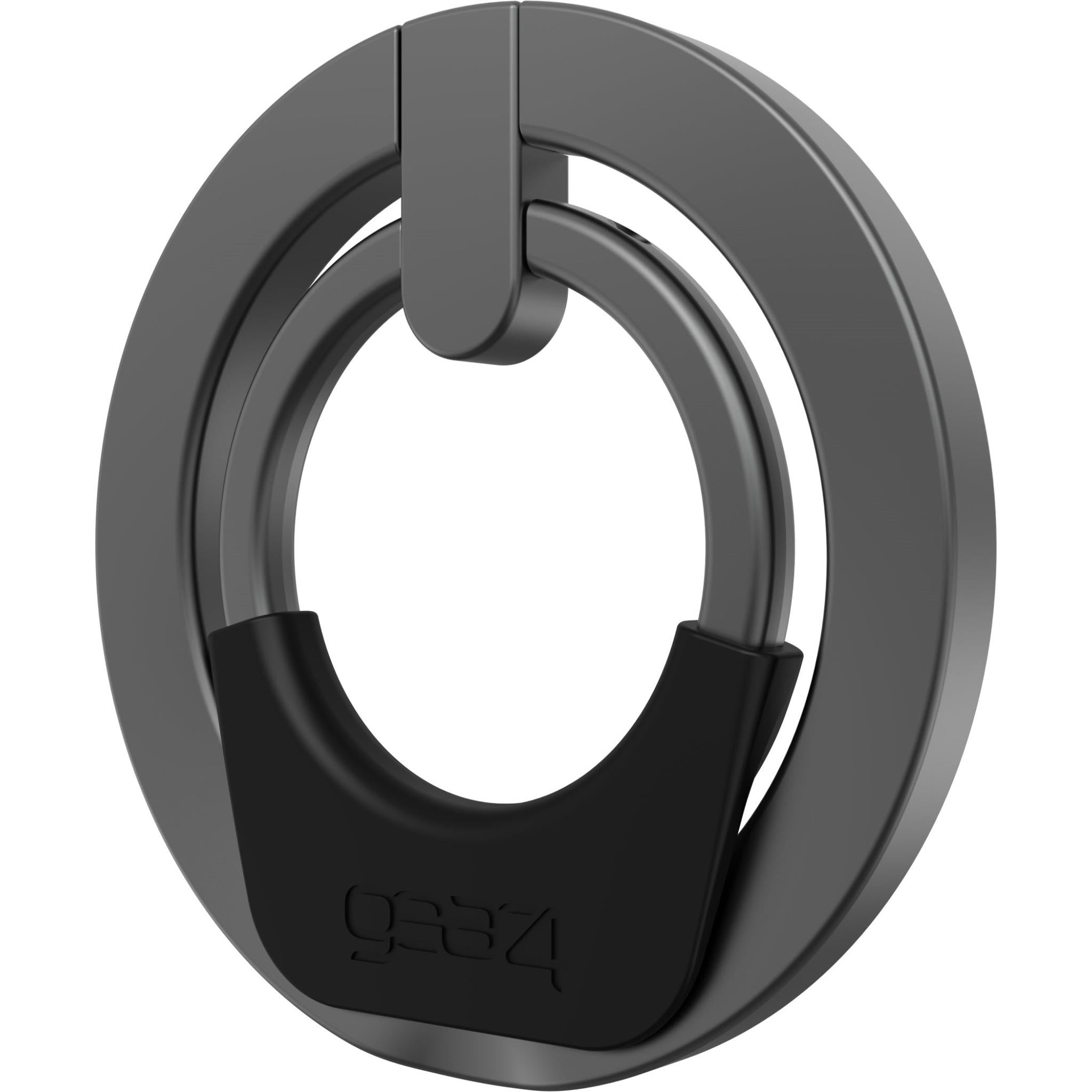 zagg snap ring 360 magnetic phone grip & stand (black)