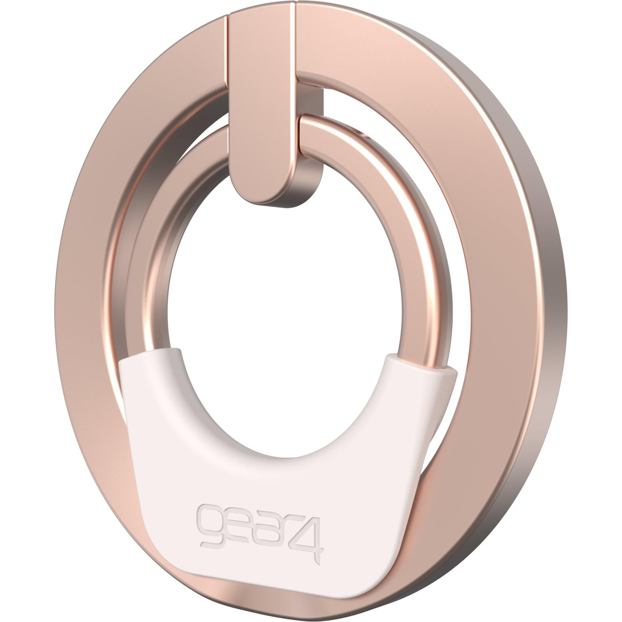 zagg snap ring 360 magnetic phone grip & stand (rose gold/copper)