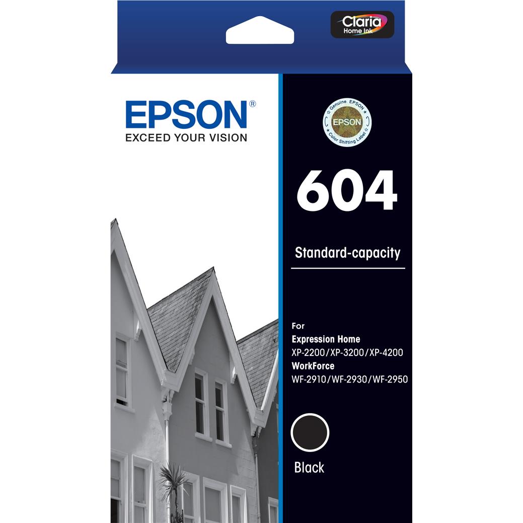 epson 604 standard capacity ink cartridge (black)