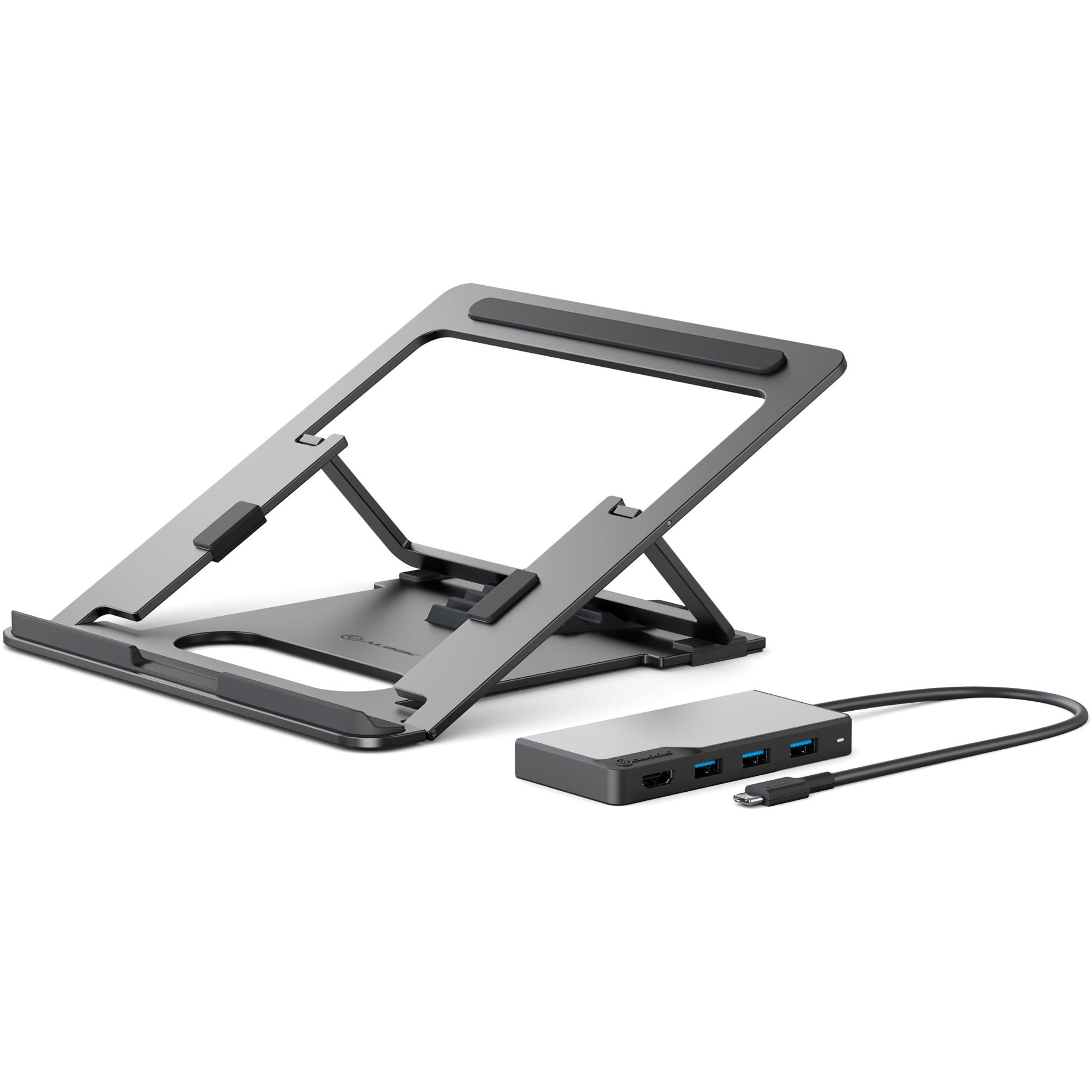 alogic flex adjustable laptop stand and usb-c hub bundle