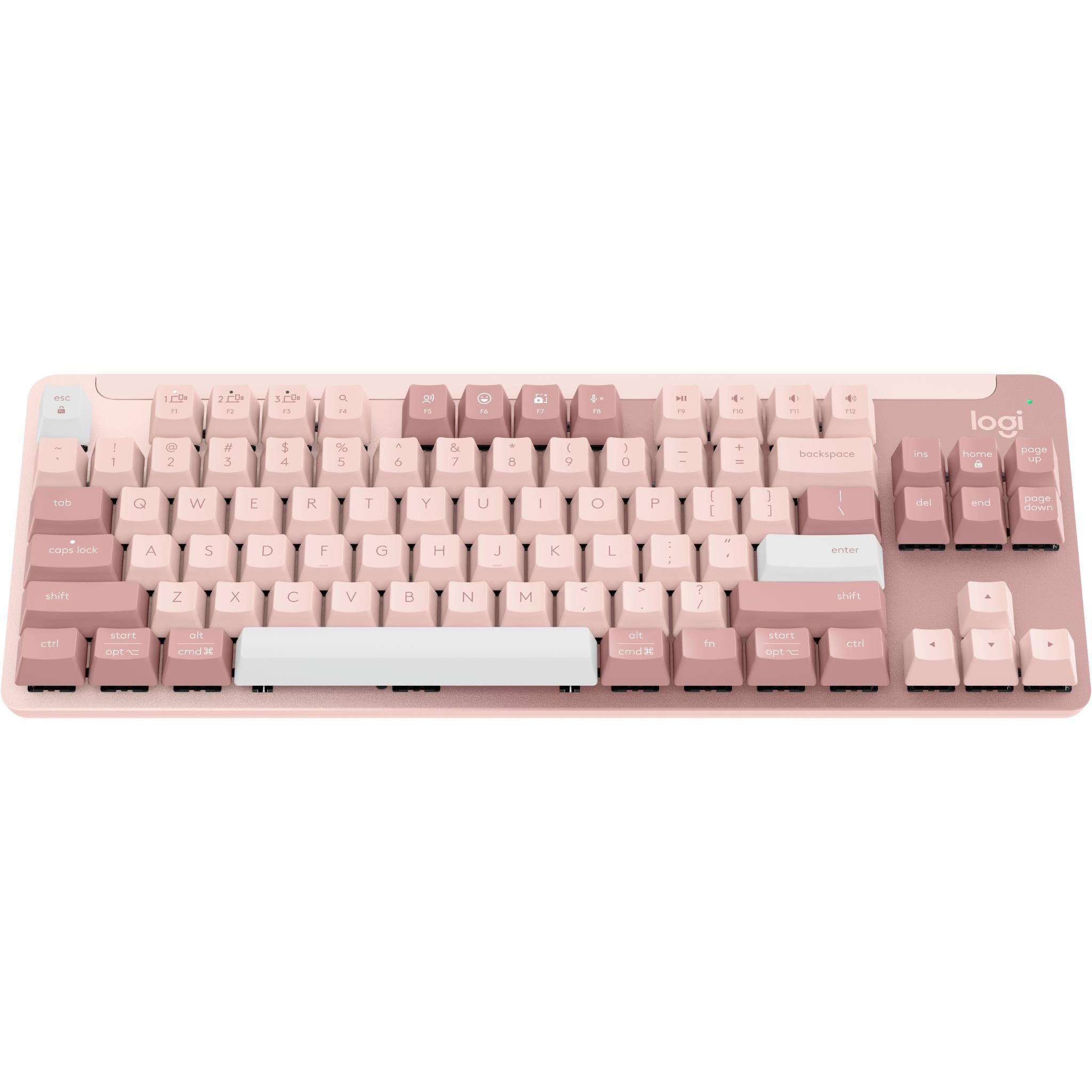 logitech k855 wireless mechanical tkl keyboard (rose) [linear]