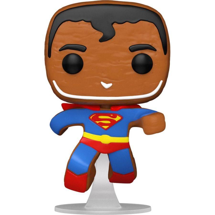 dc comics - gingerbread superman pop! vinyl