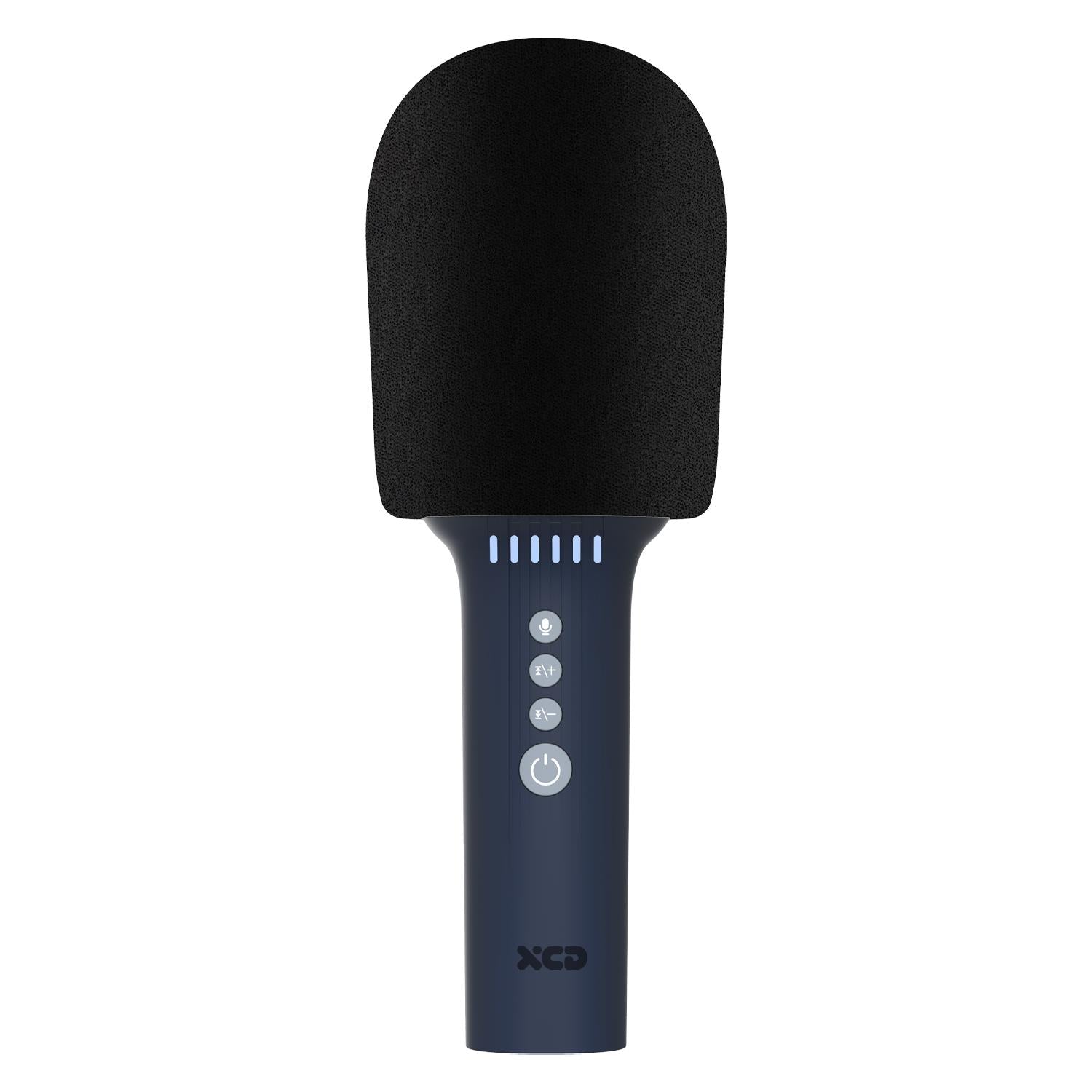 xcd bluetooth karaoke microphone with speaker (blue)