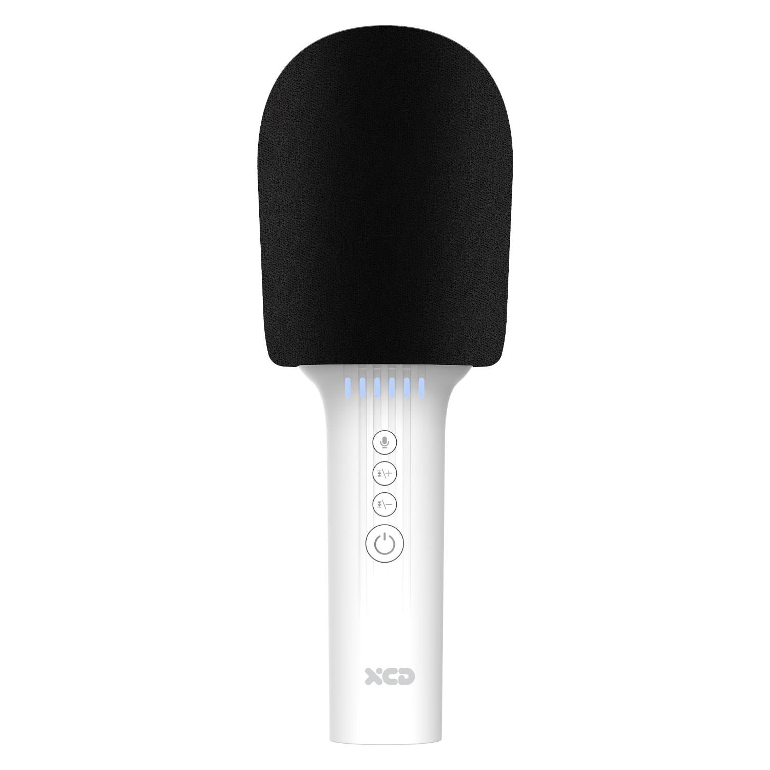 xcd bluetooth karaoke microphone with speaker (white)