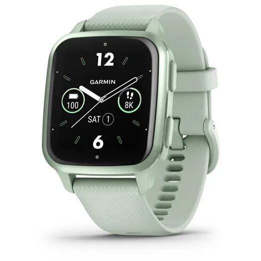 garmin venu sq 2 smart watch (cool mint/metallic mint)