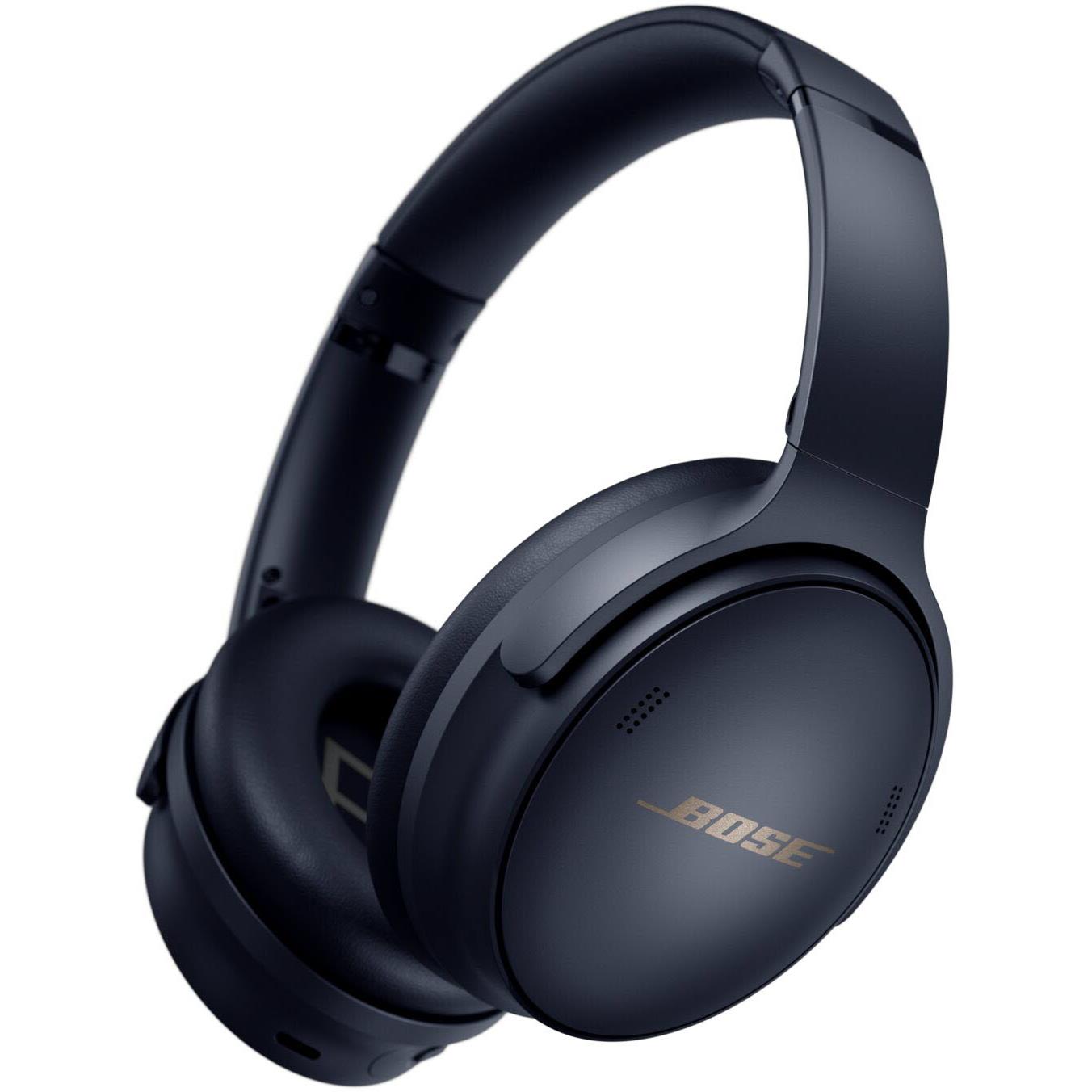bose quietcomfort 45 wireless noise cancelling headphones (midnight blue)