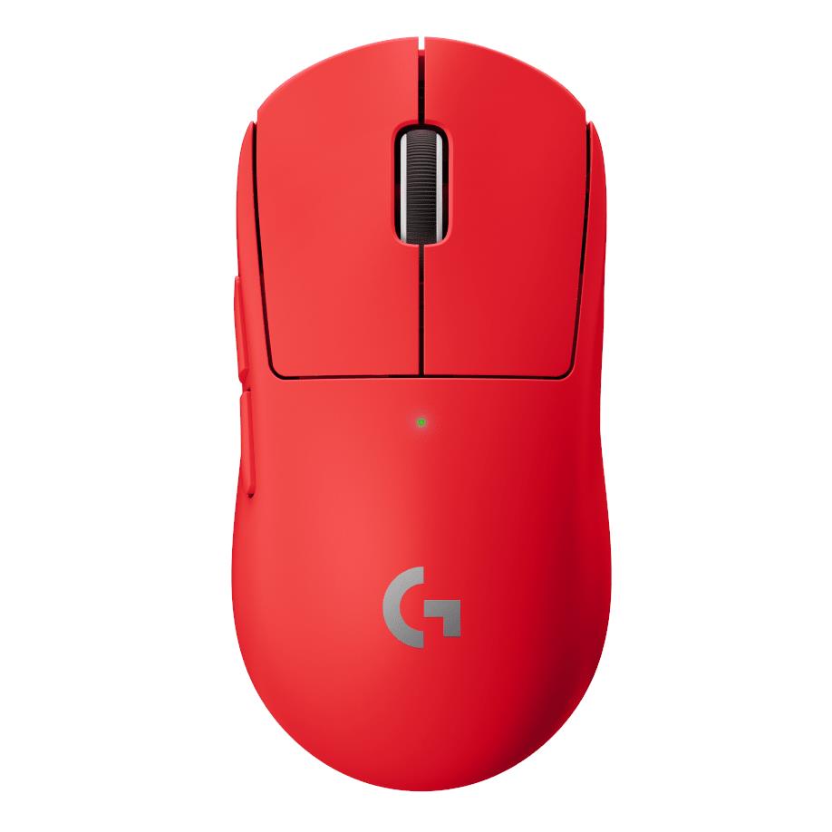 logitech g pro x superlight wireless gaming mouse (red)